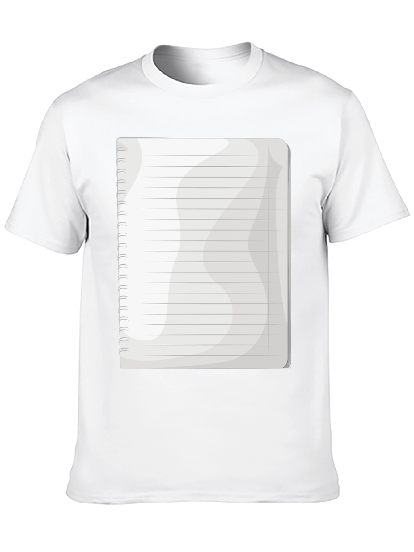 Notebook Graphic Tee - Black Cotton Casual T-Shirt