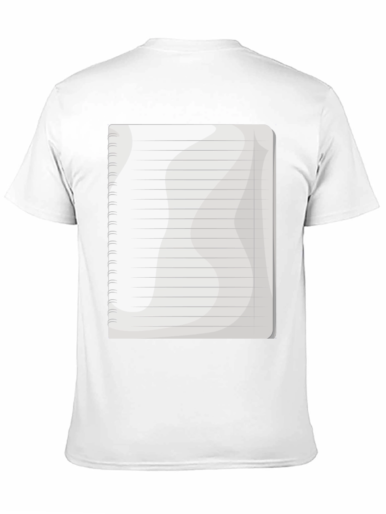 Notebook Graphic Tee - Black Cotton Casual T-Shirt