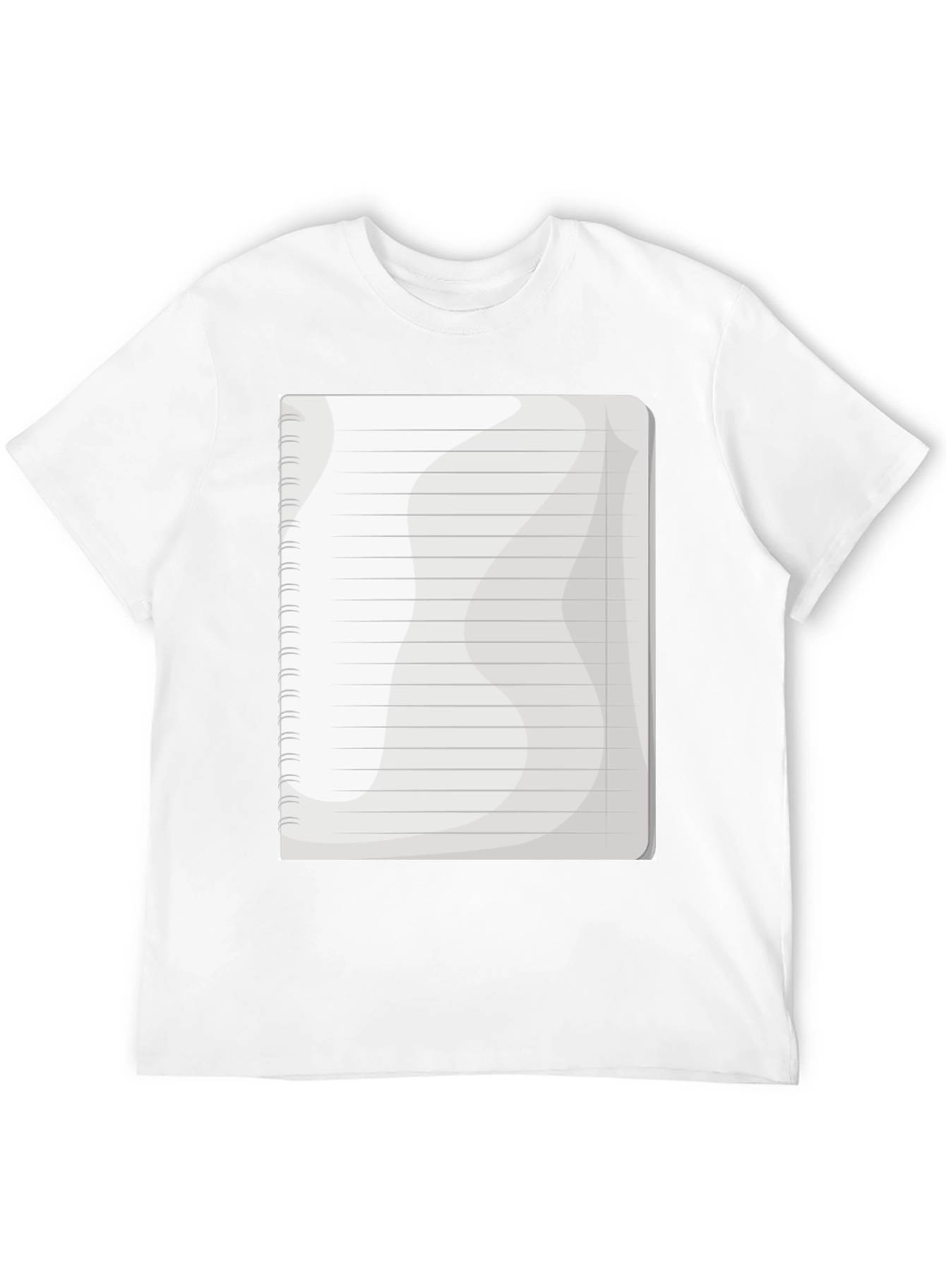 Notebook Graphic Tee - Black Cotton Casual T-Shirt