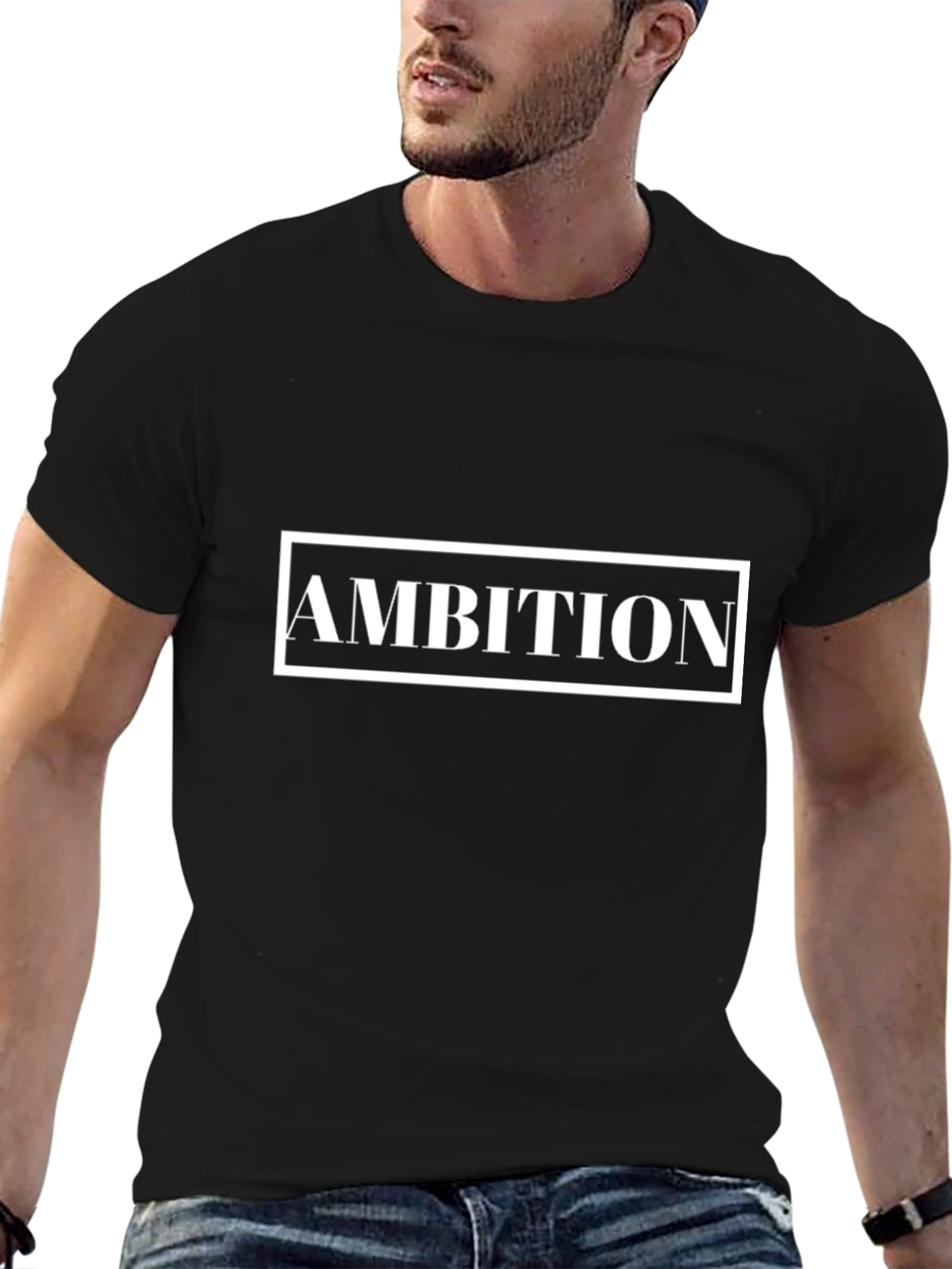 Ambition Graphic Tee - Stylish Black T-Shirt
