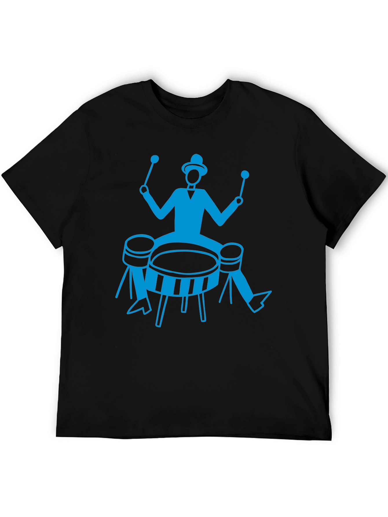 Drummer Graphic Tee - Cool Music Shirt
