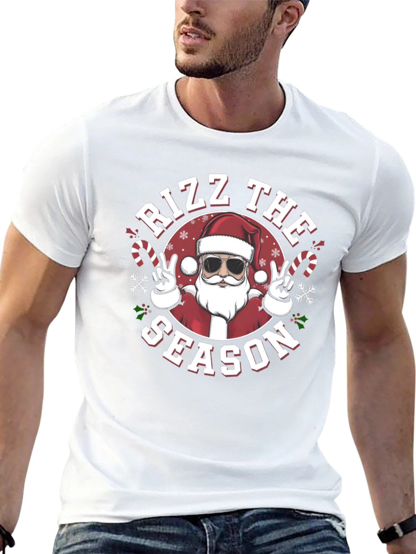 Rizz The Season Santa T-Shirt