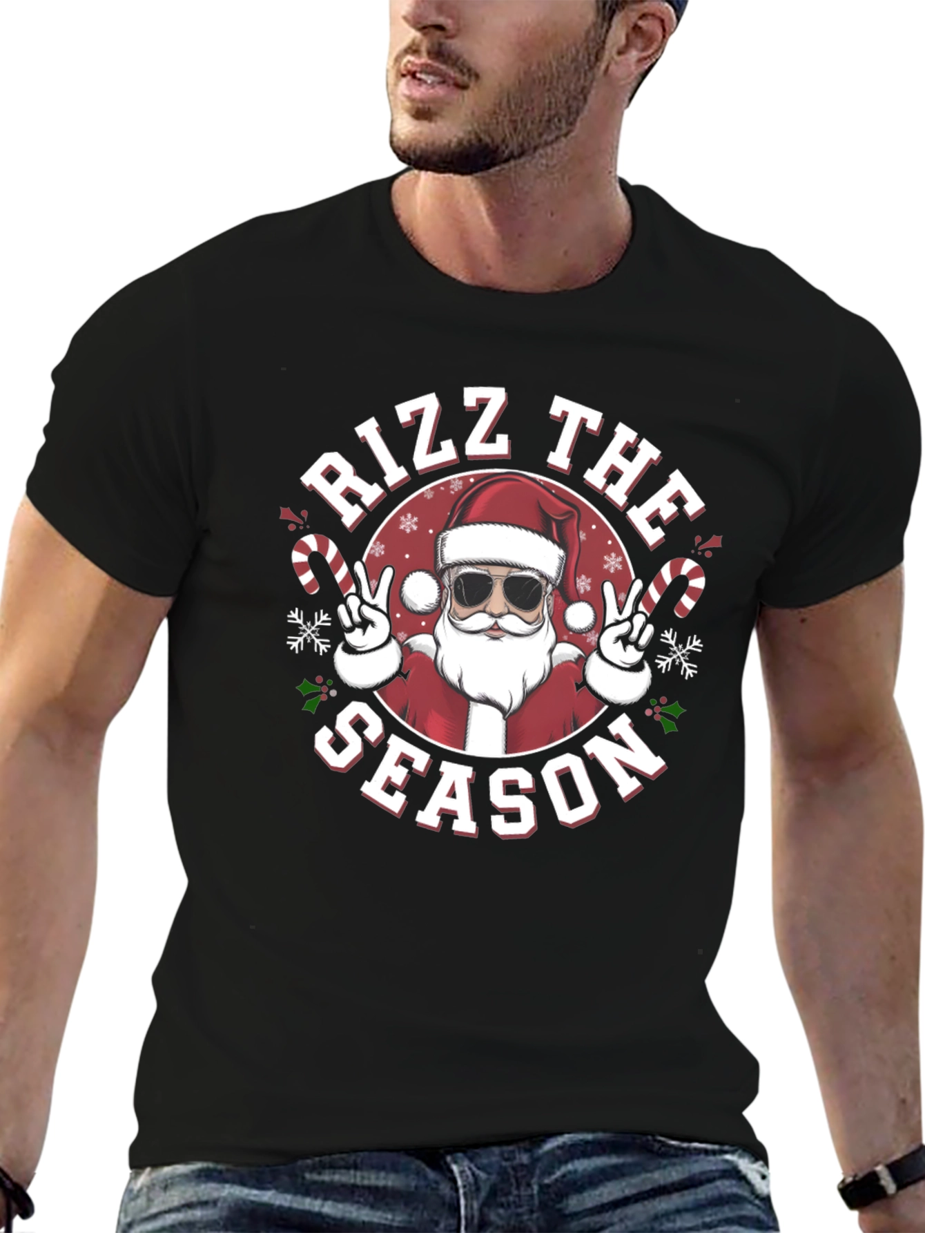 Rizz The Season Santa T-Shirt