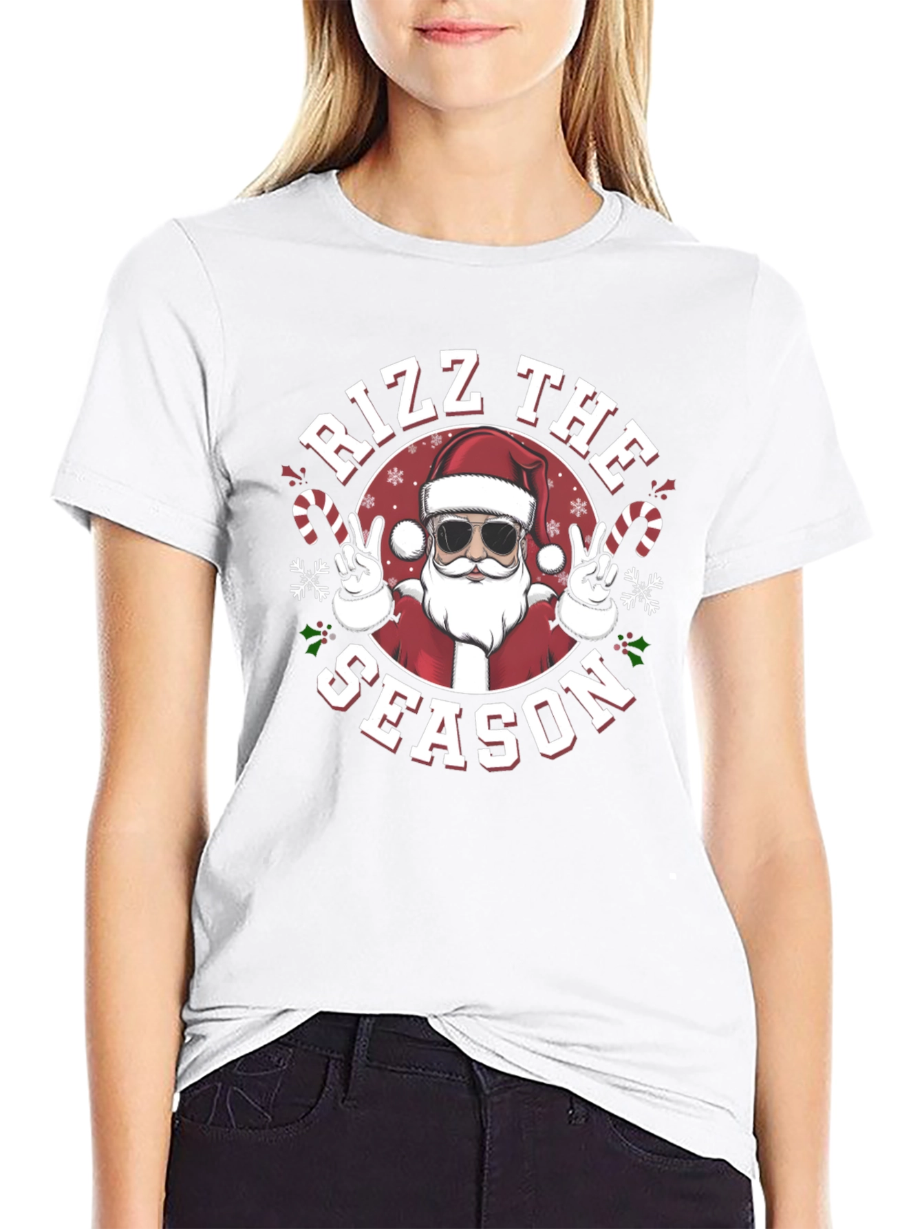 Rizz The Season Santa T-Shirt