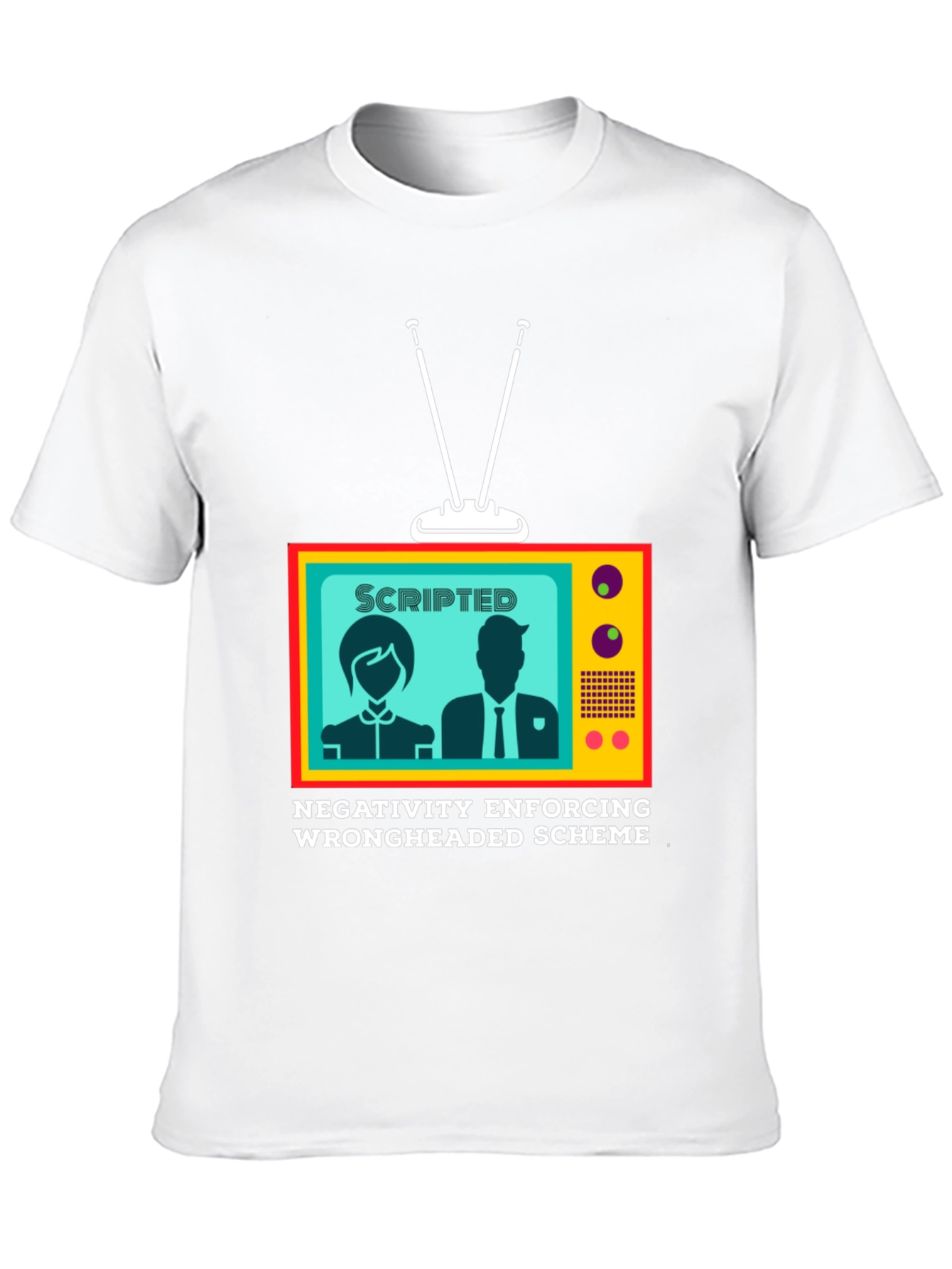 Scripted Negativity T-Shirt: Conspiracy Theory Tee