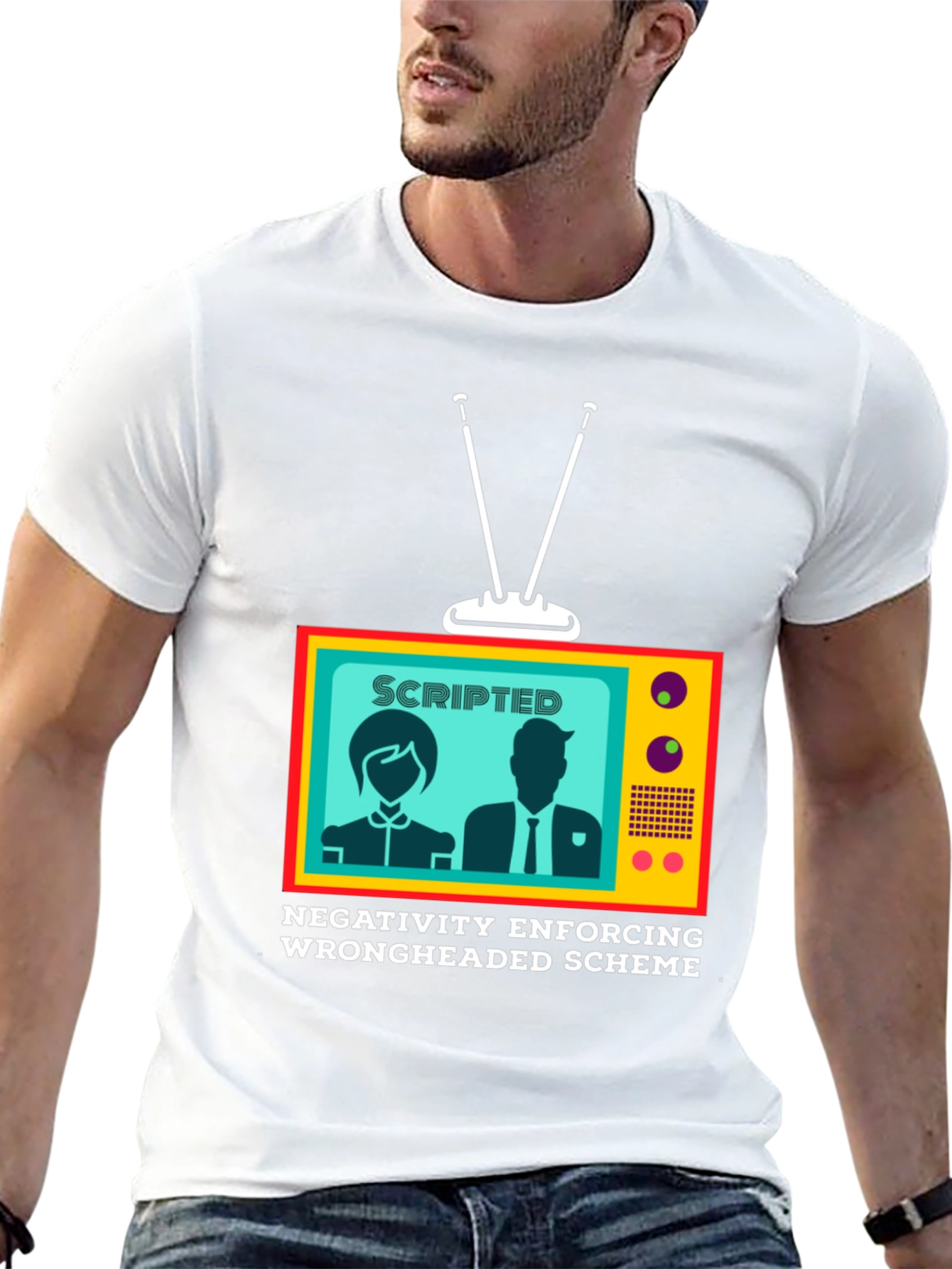 Scripted Negativity T-Shirt: Conspiracy Theory Tee