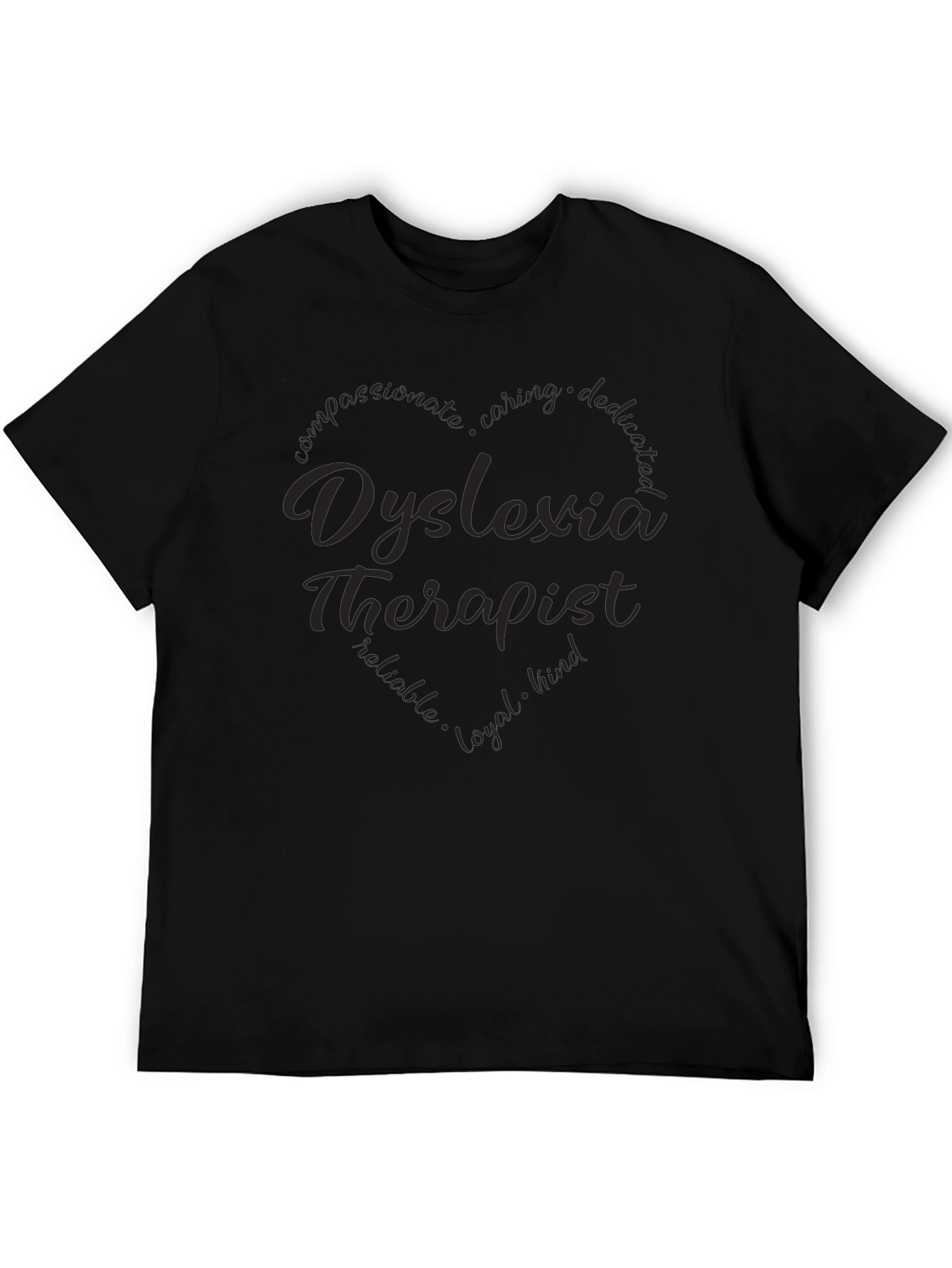 Dyslexia Therapist Heart T-Shirt