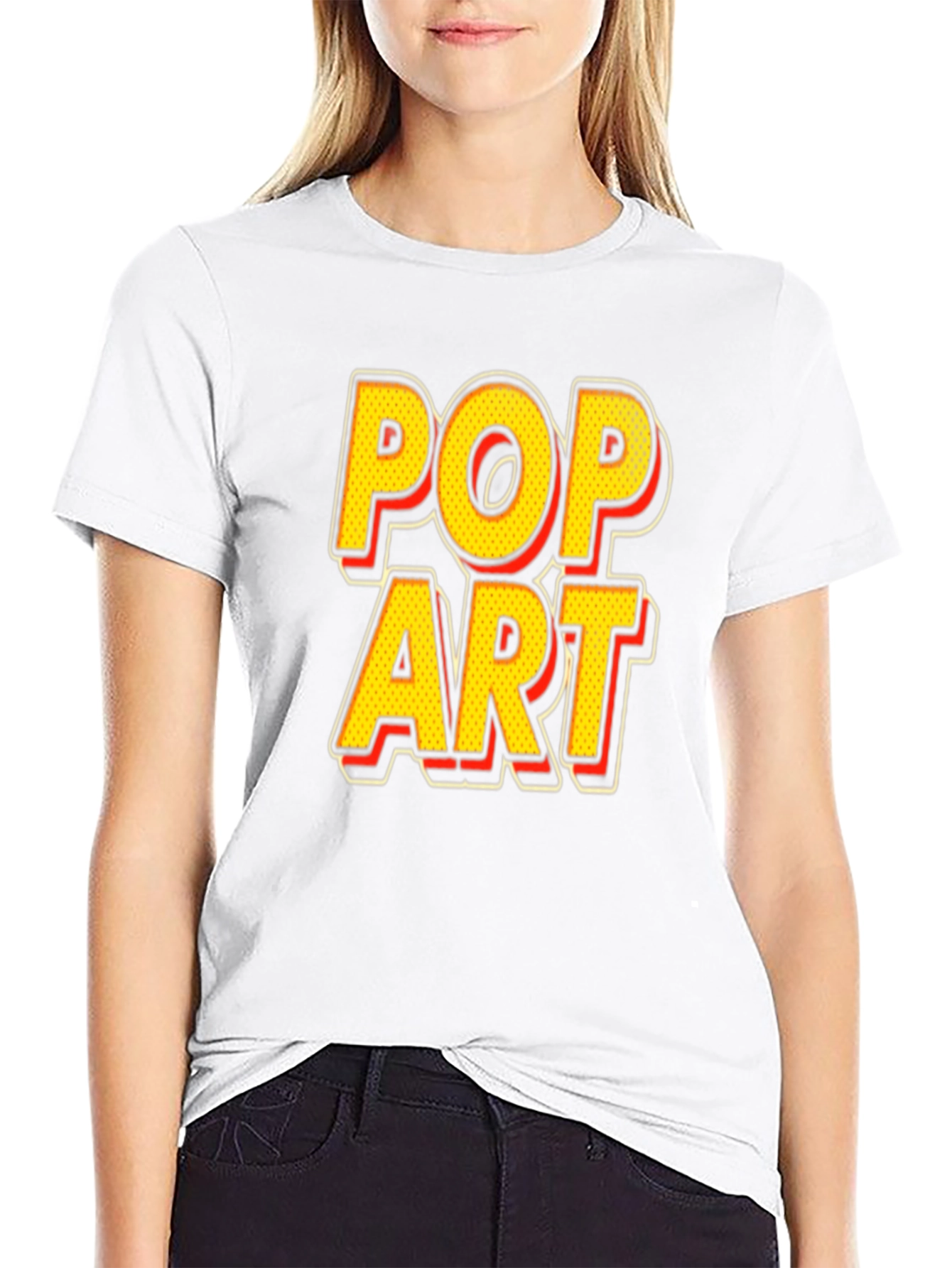 Pop Art Graphic Black T-Shirt - Unique Design Tee