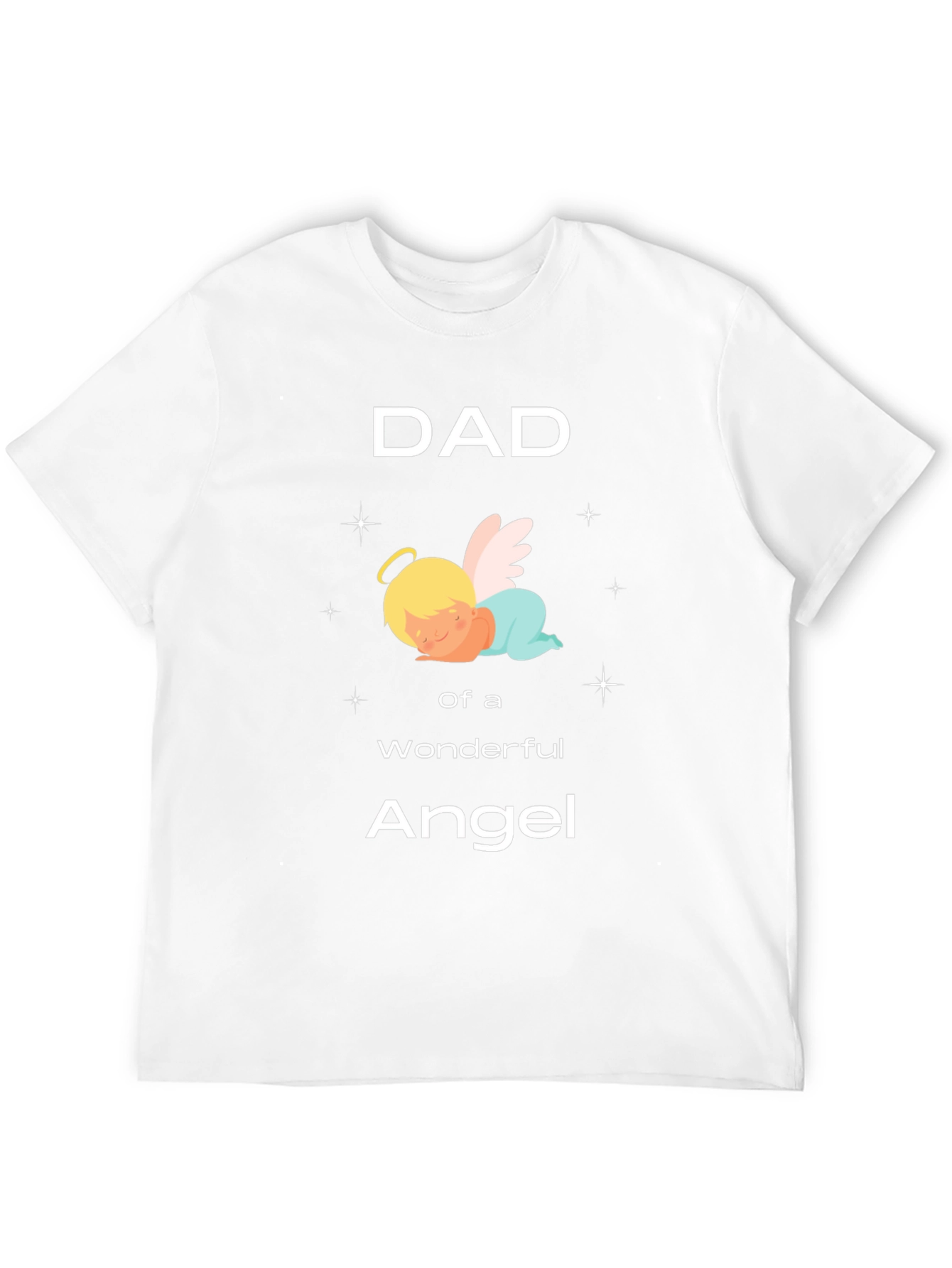 Dad of an Angel T-Shirt Black