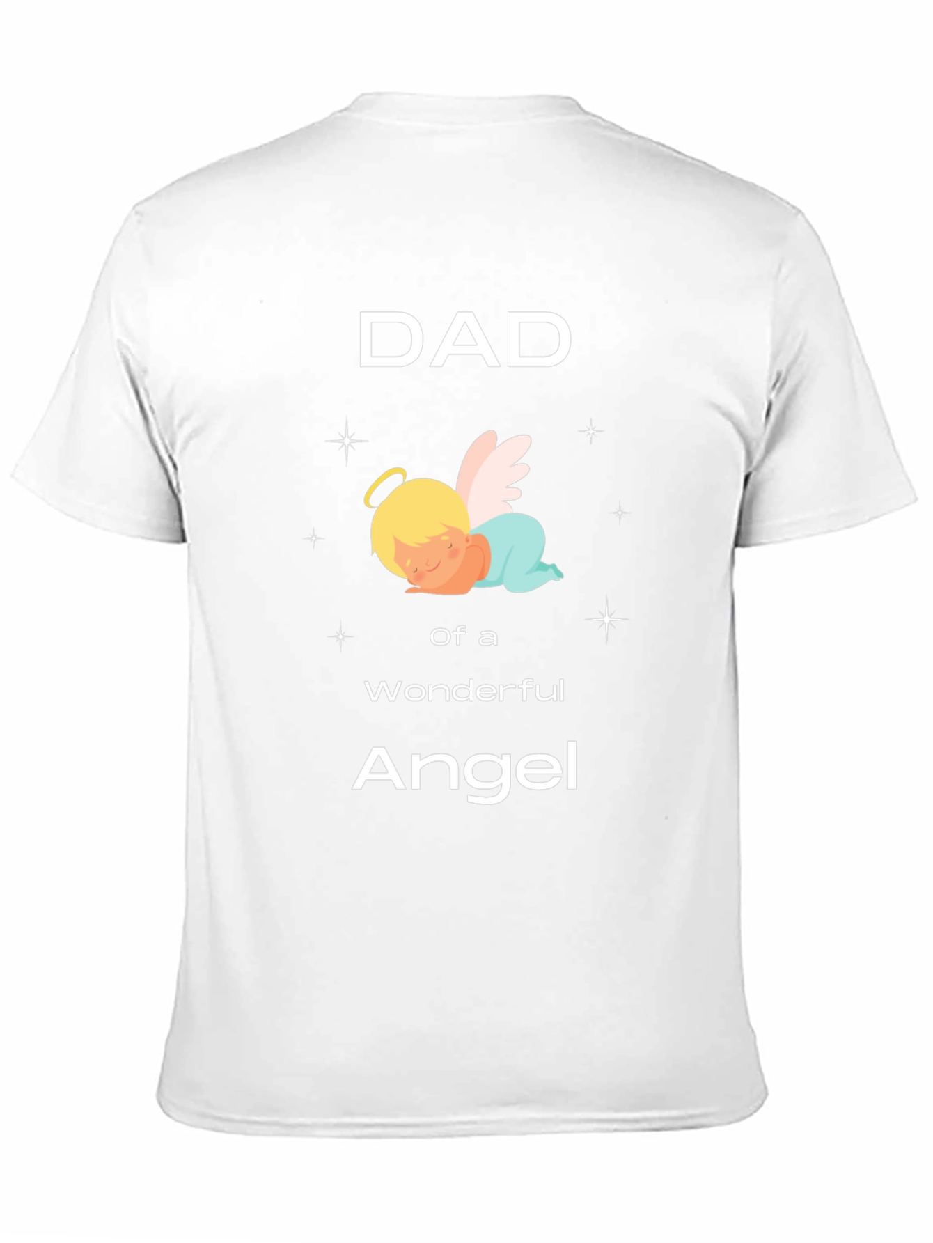 Dad of an Angel T-Shirt Black