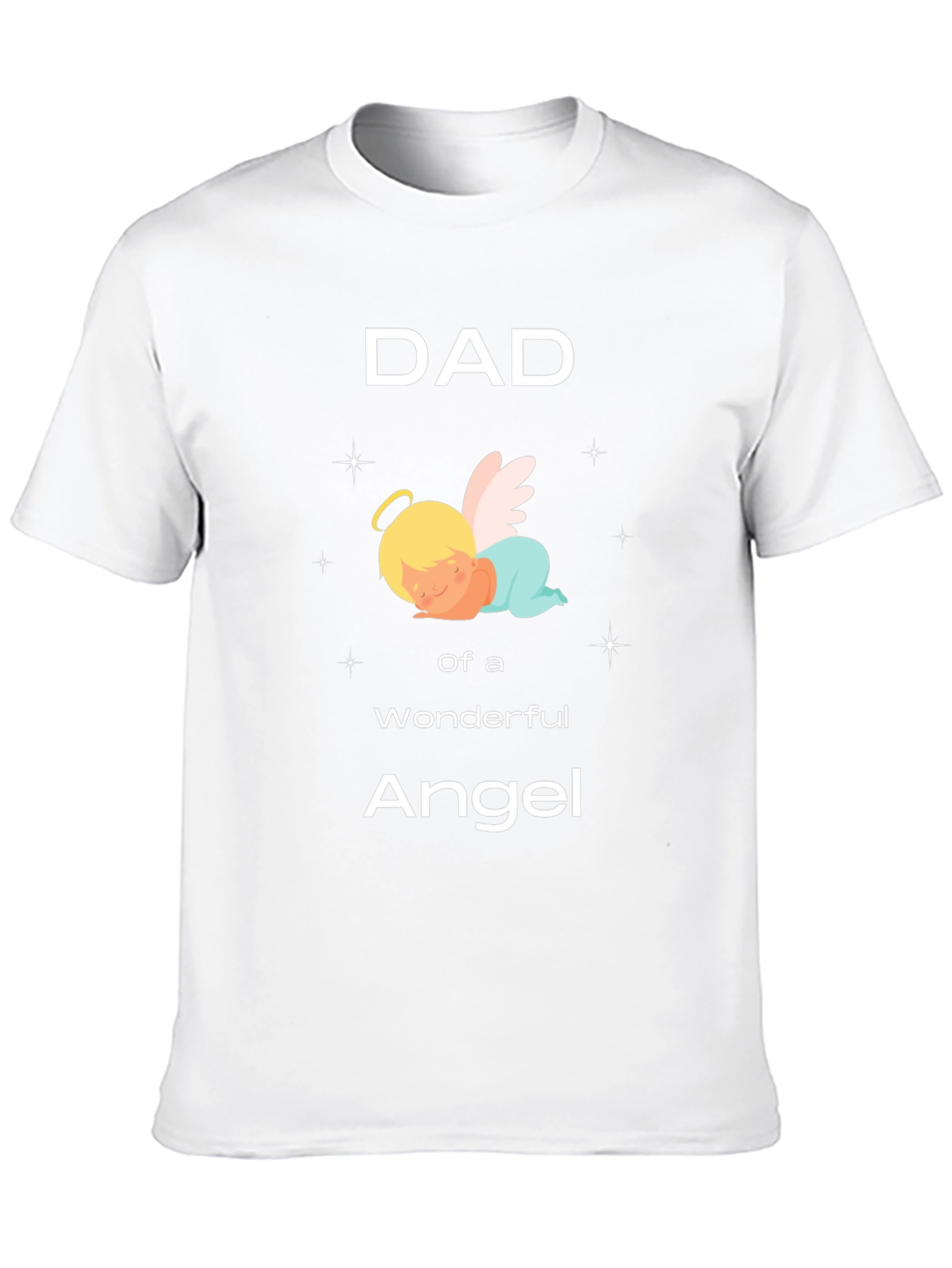Dad of an Angel T-Shirt Black