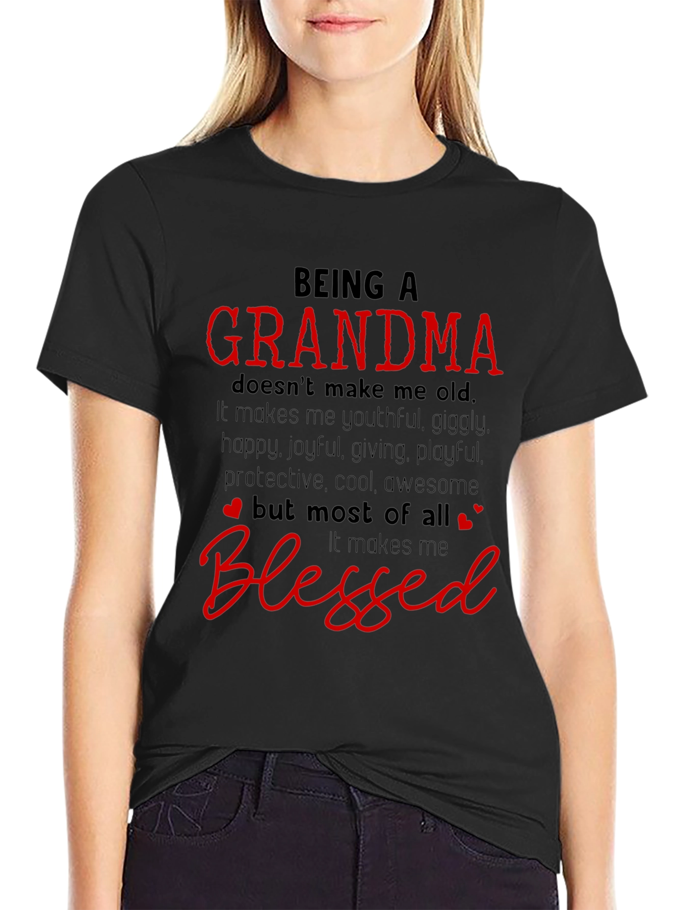 Being A Grandma Blessed T-Shirt