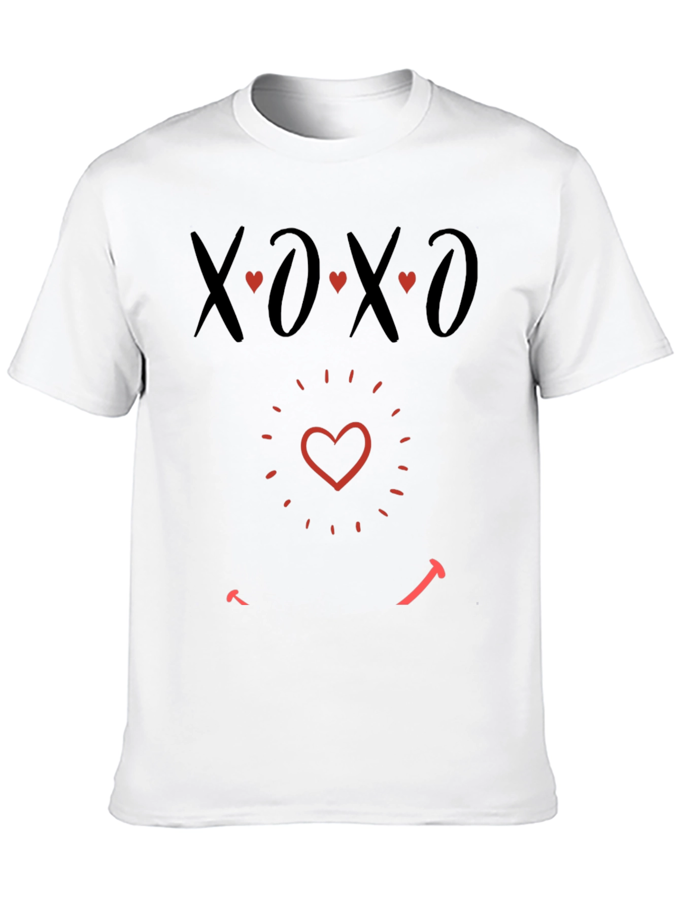 XOXO Heart Graphic Tee - Valentines Day T-Shirt