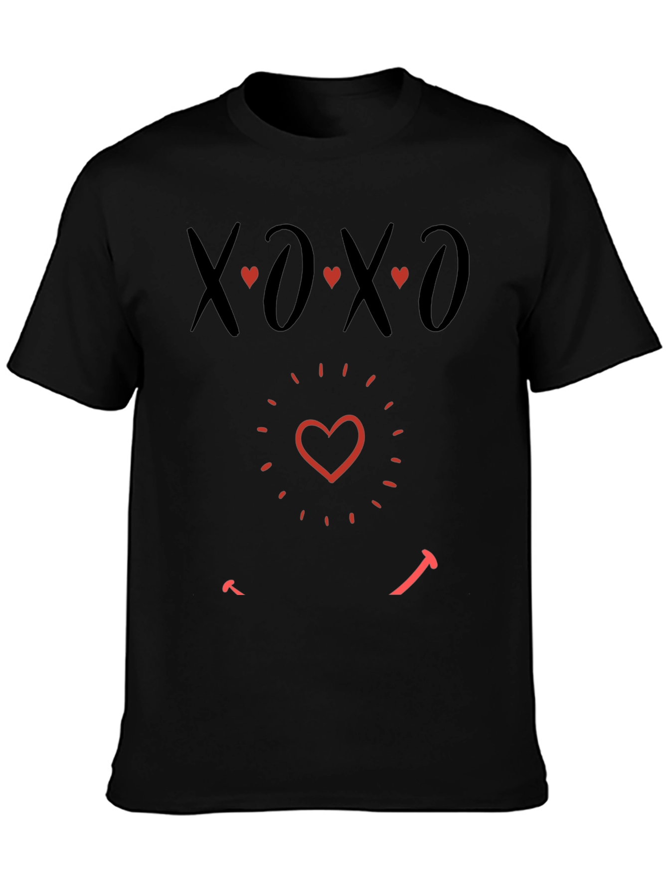 XOXO Heart Graphic Tee - Valentines Day T-Shirt