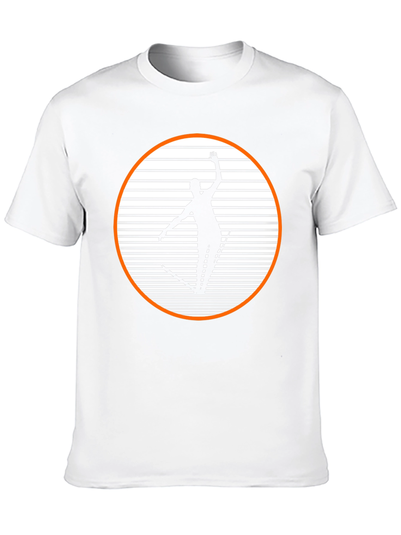 Retro Skiing Graphic Tee - Black Cotton Blend Shirt