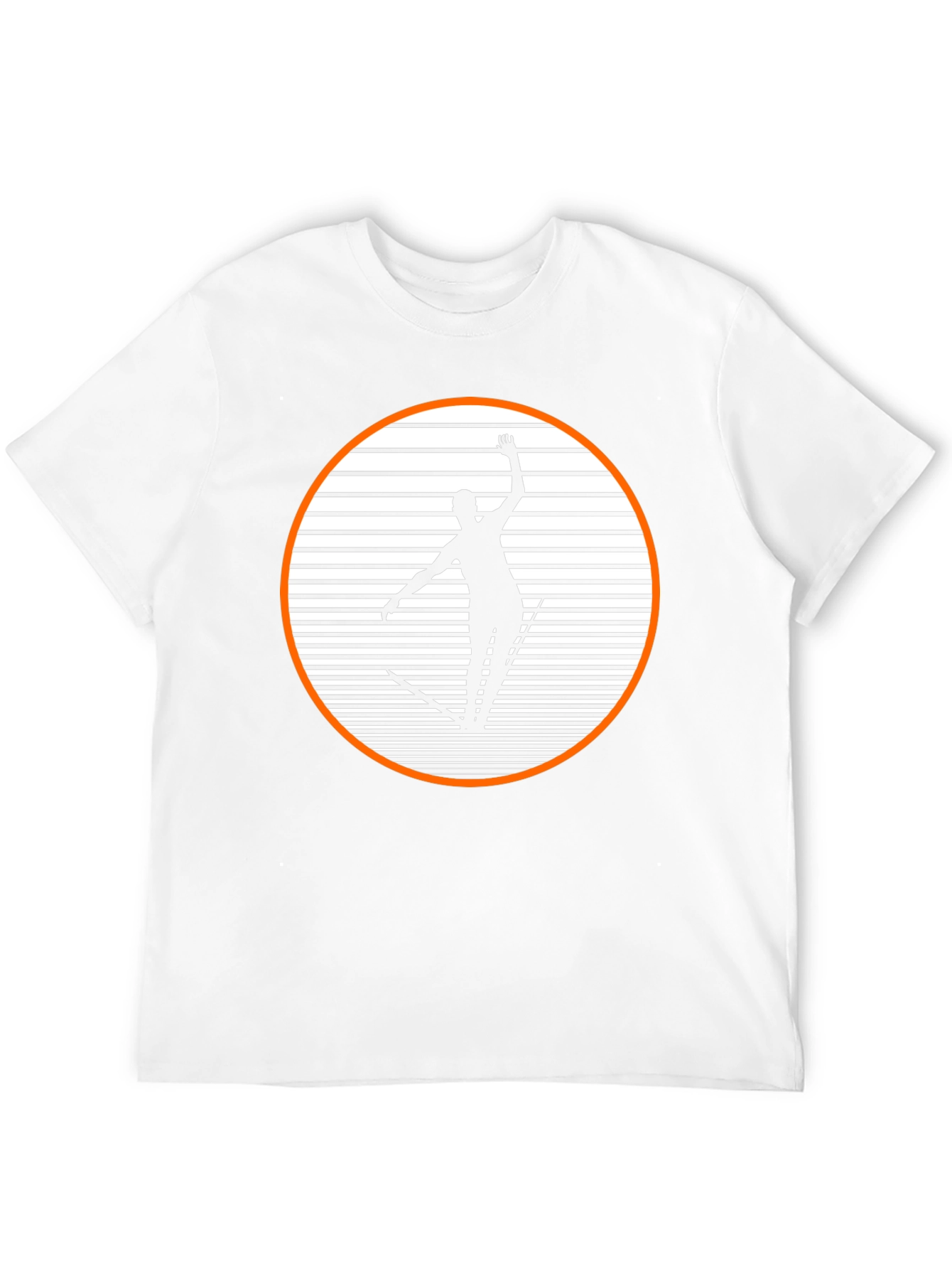 Retro Skiing Graphic Tee - Black Cotton Blend Shirt