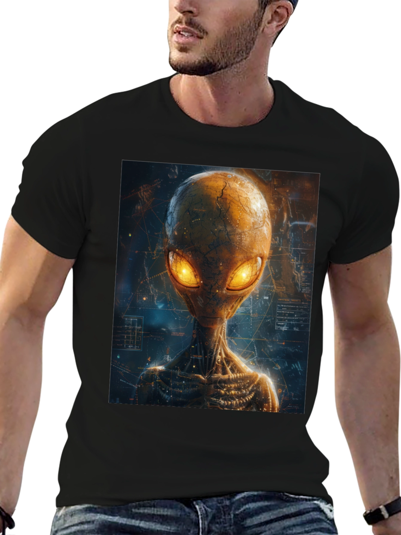 Alien Graphic Print T-Shirt