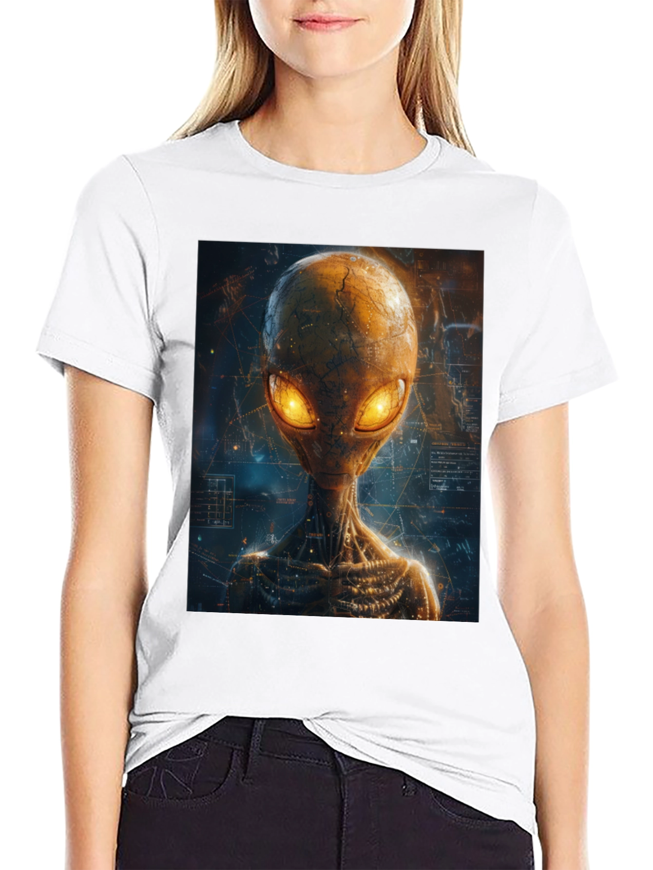 Alien Graphic Print T-Shirt
