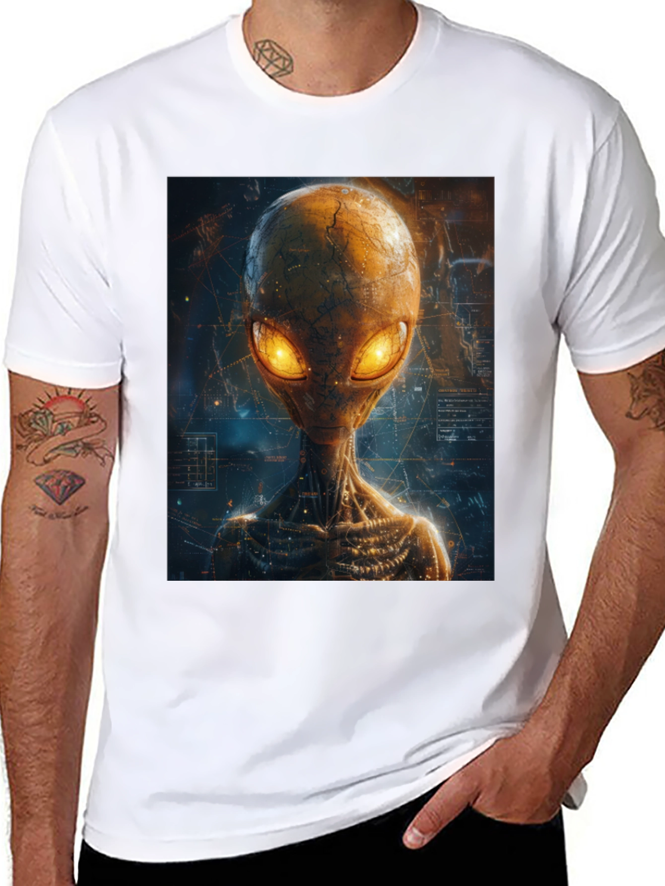 Alien Graphic Print T-Shirt