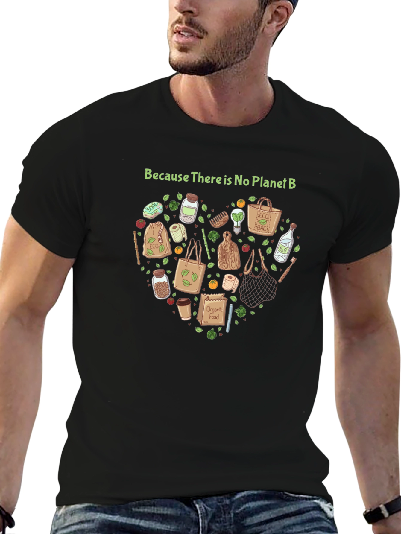Eco-Friendly Planet B Graphic Tee