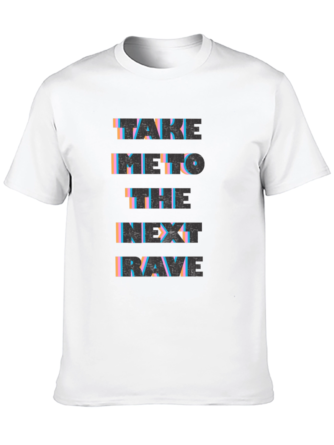 Take Me to the Next Rave Black Graphic Tee
