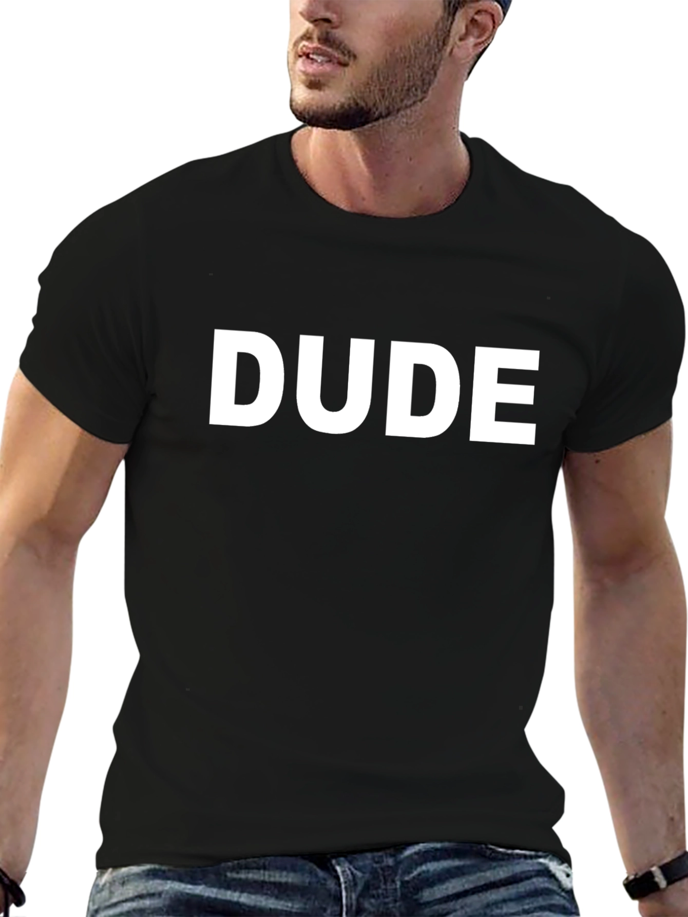 DUDE Graphic Tee - Casual Cotton T-Shirt