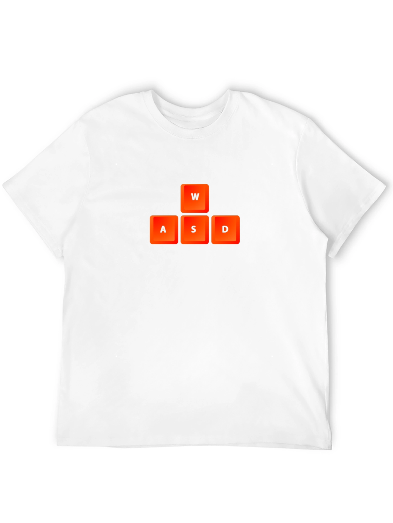 Gamer T-Shirt - WASD Keys Black Tee