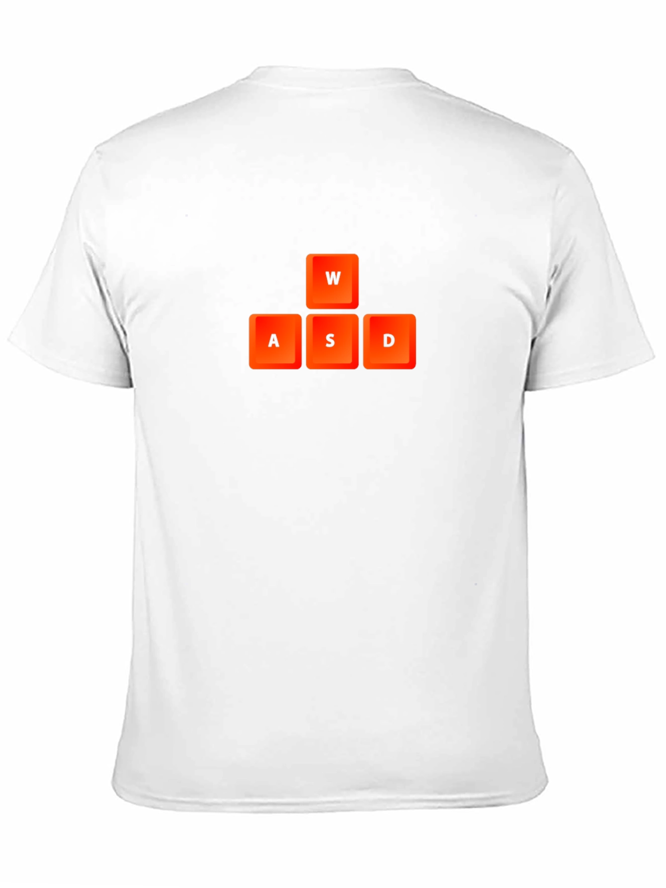 Gamer T-Shirt - WASD Keys Black Tee