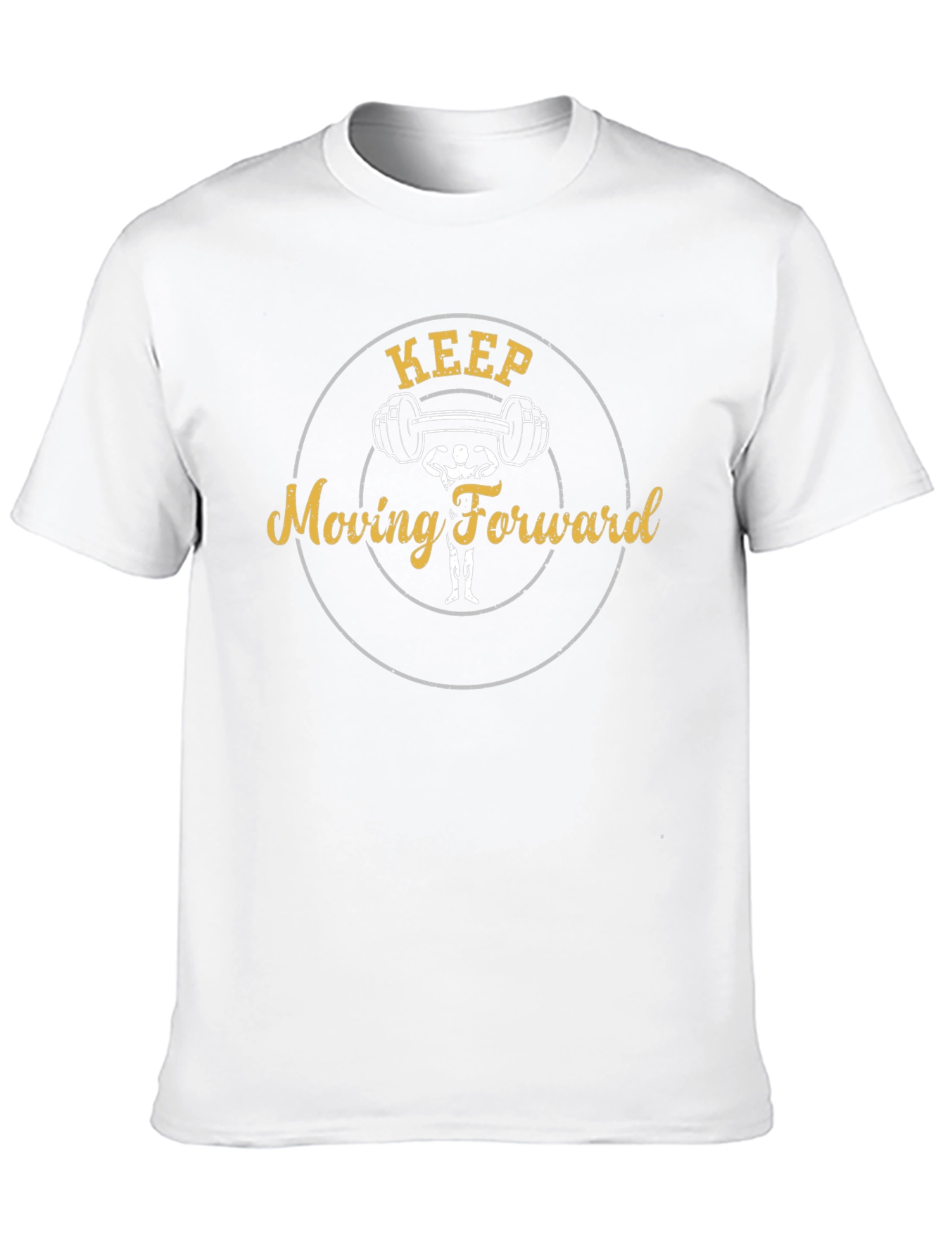 Keep Moving Forward Black Graphic T-Shirt