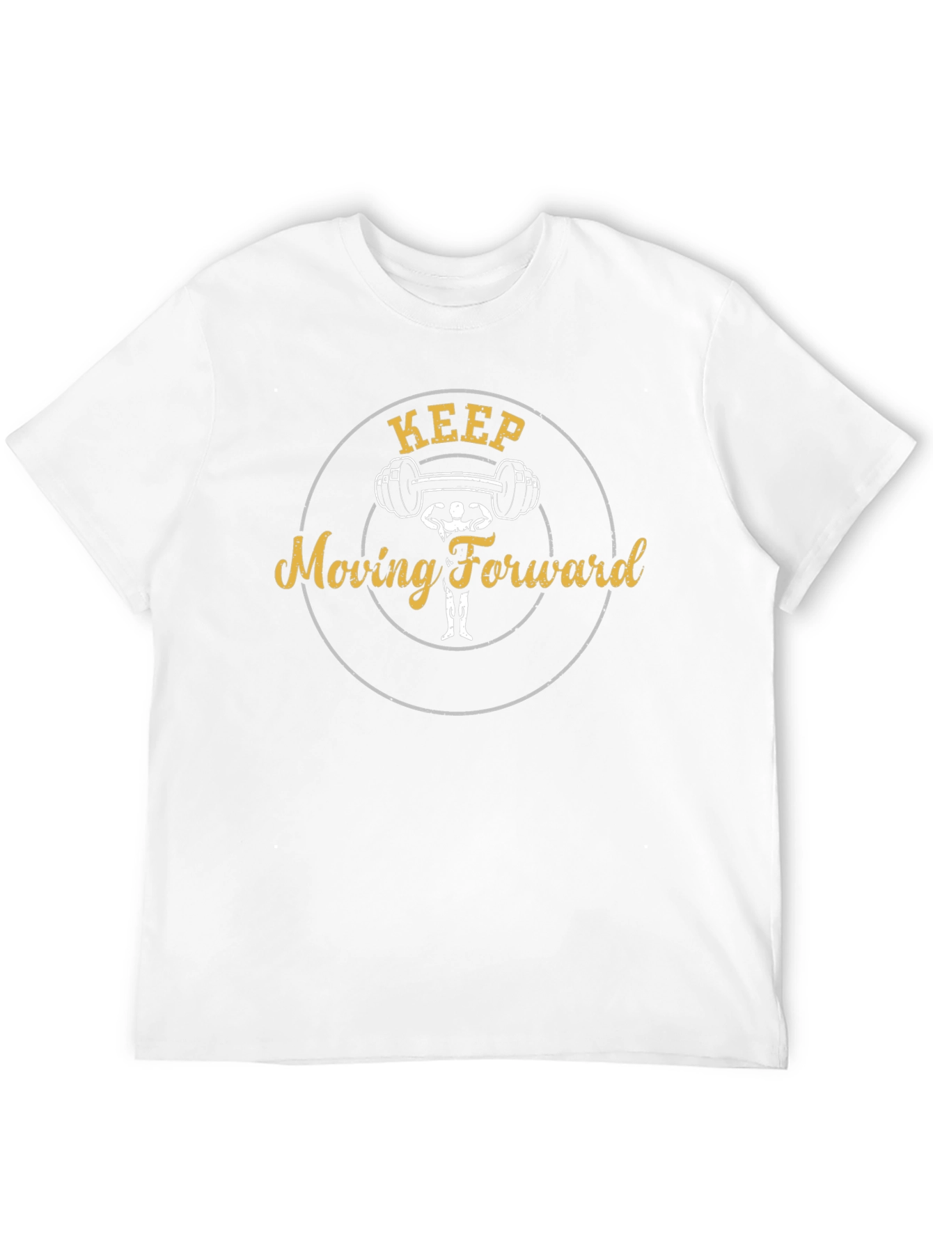 Keep Moving Forward Black Graphic T-Shirt