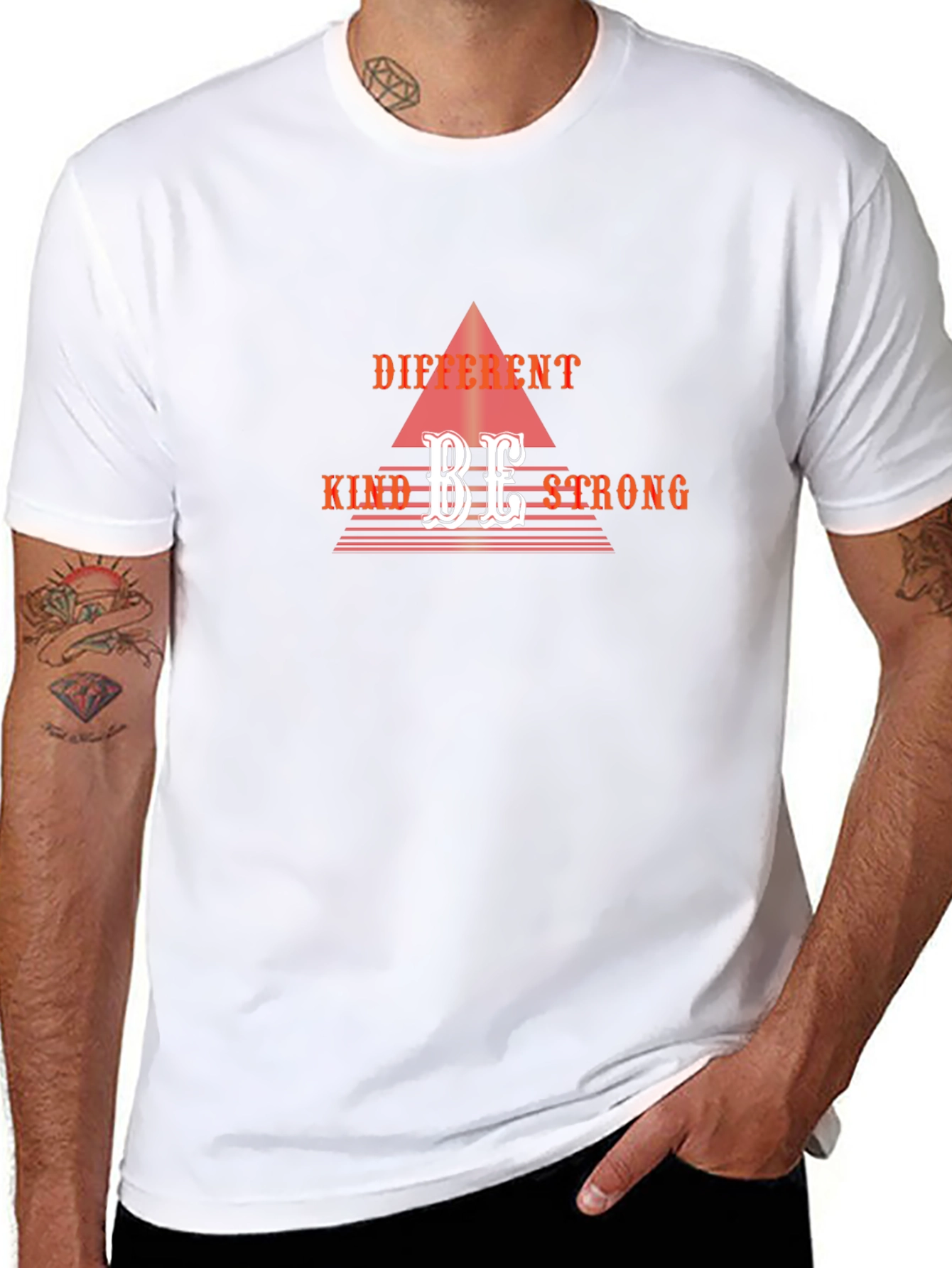 Different Kind Be Strong Graphic Tee - Black