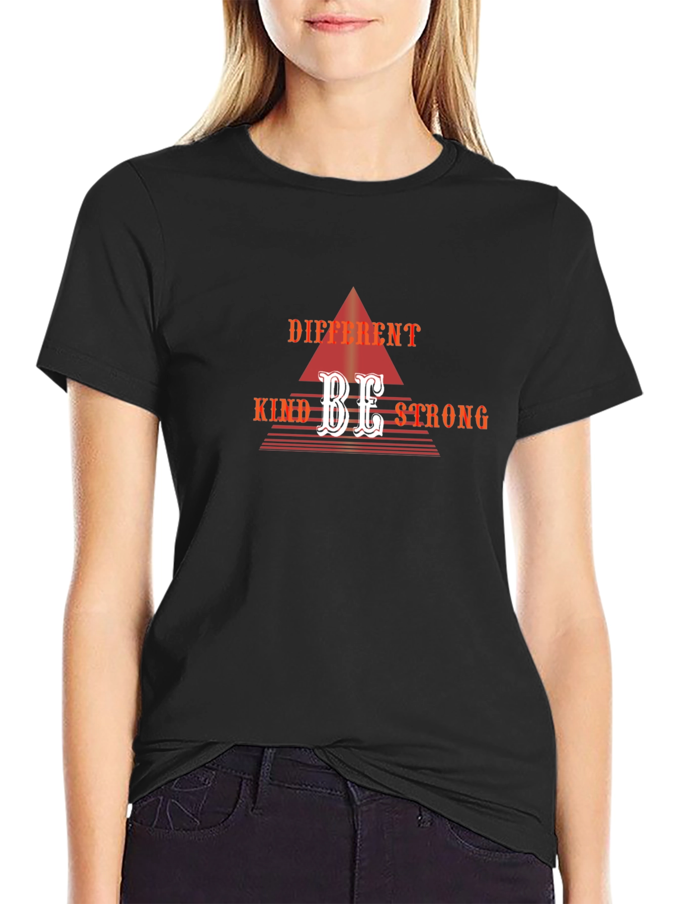 Different Kind Be Strong Graphic Tee - Black