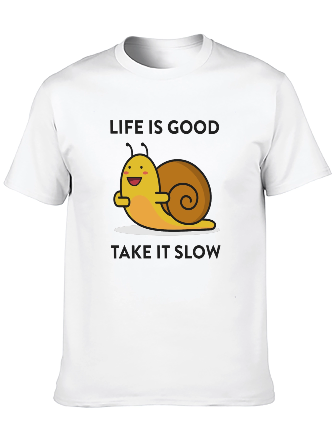 Life is Good Snail Graphic T-Shirt - Relaxed Fit