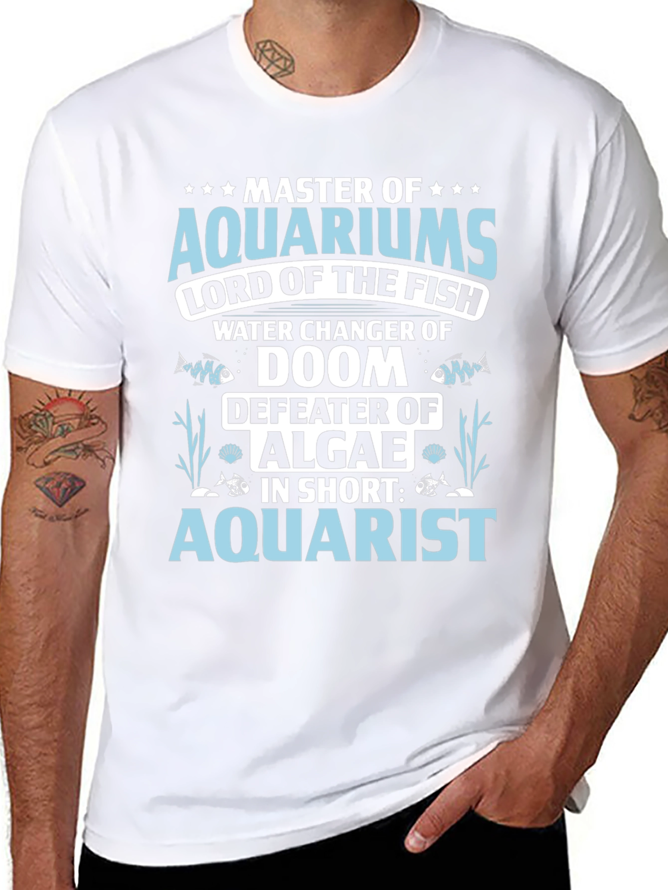 Aquarist T-Shirt: Master of Aquariums Funny Fish Keeper Tee