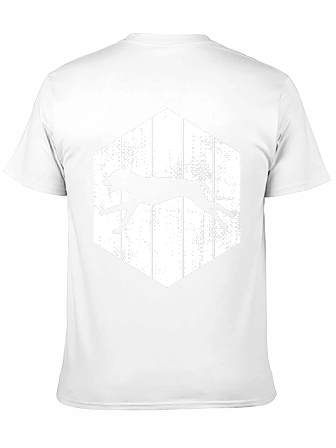Running Dog Graphic Tee - Hexagon Design