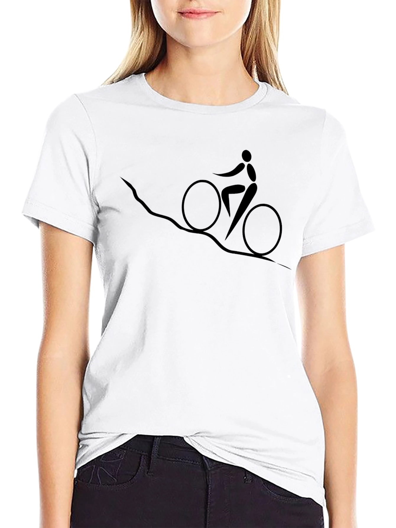 Mountain Bike T-Shirt - Black Graphic Tee