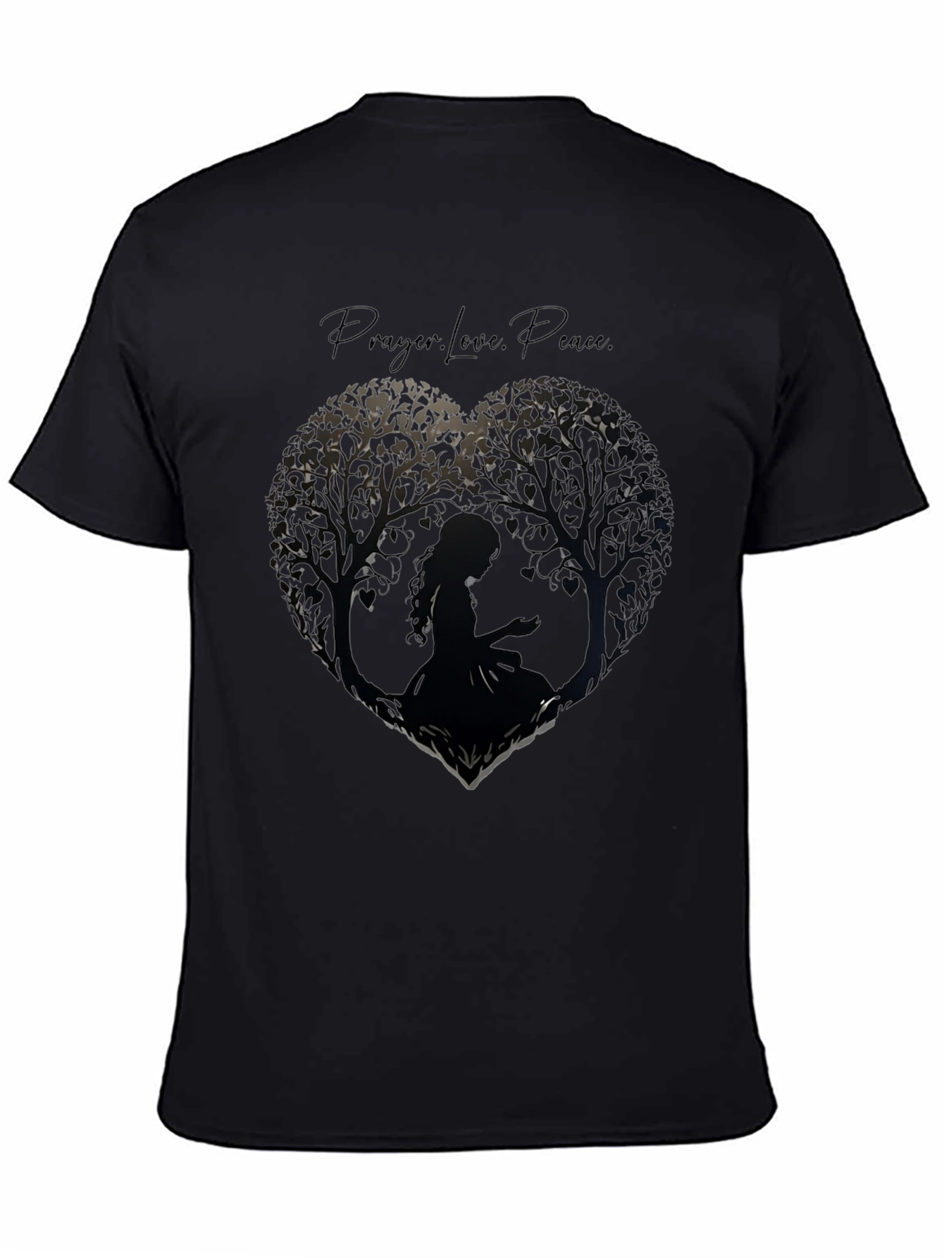 Prayer Love Peace Tree Heart T-Shirt