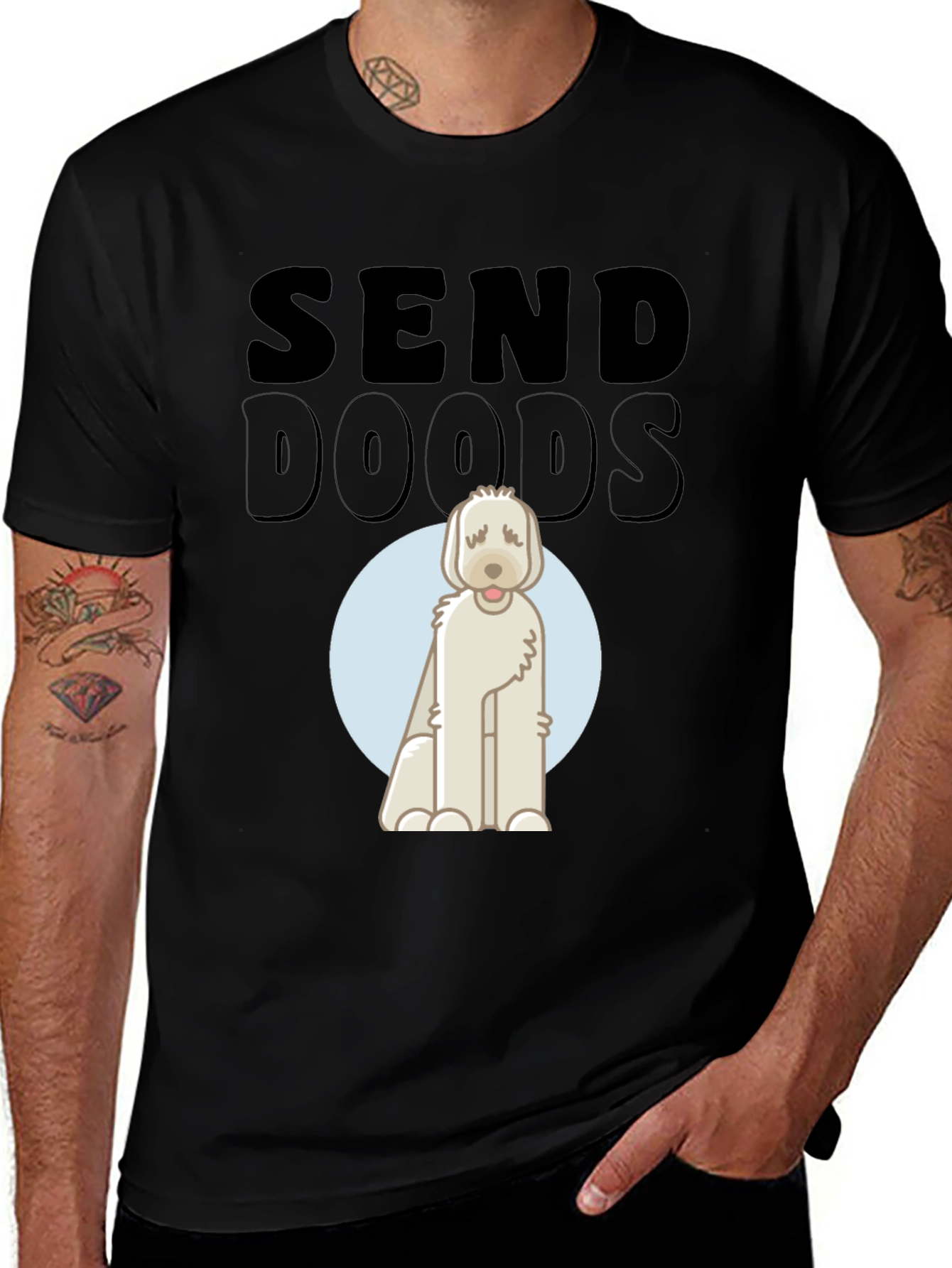 Send Doods T-Shirt - Cute Dog Graphic Tee