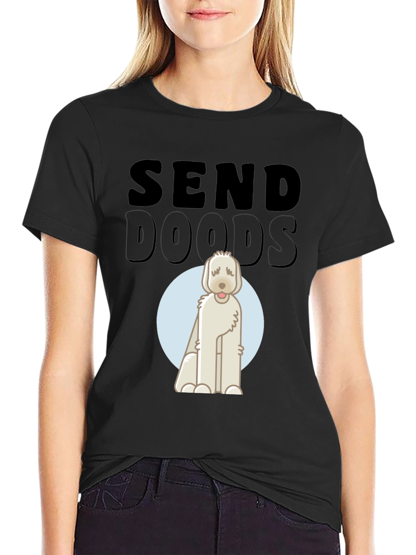 Send Doods T-Shirt - Cute Dog Graphic Tee