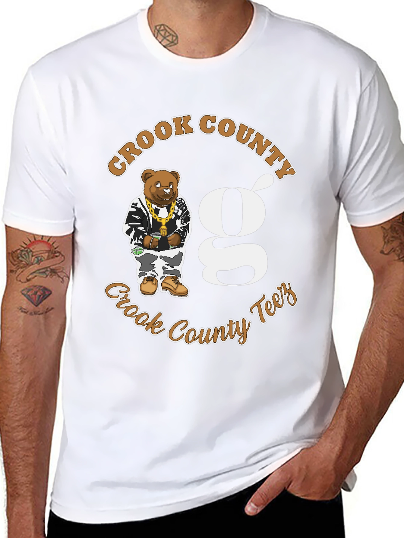 Crook County Tees T-Shirt - Bear Graphic
