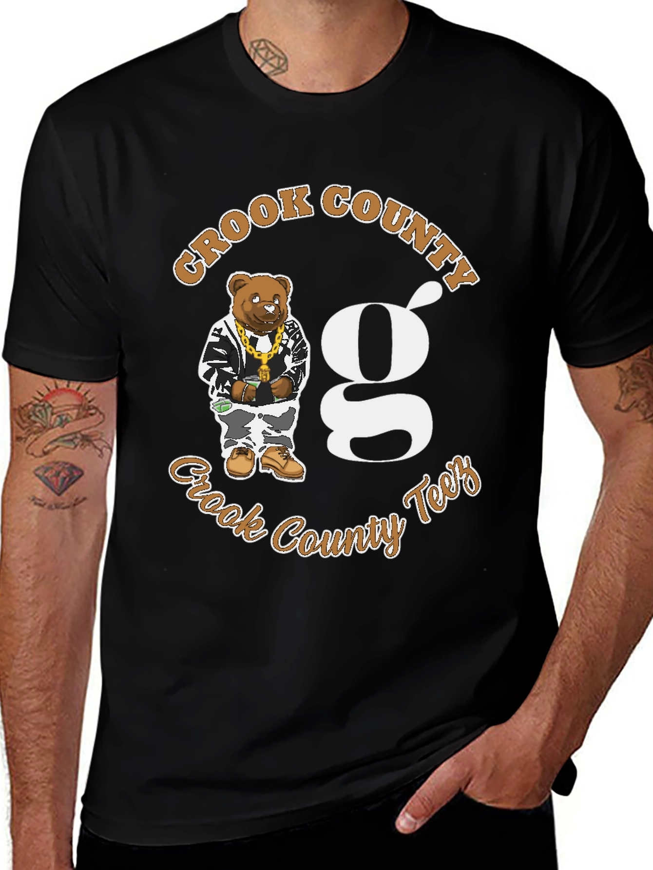 Crook County Tees T-Shirt - Bear Graphic