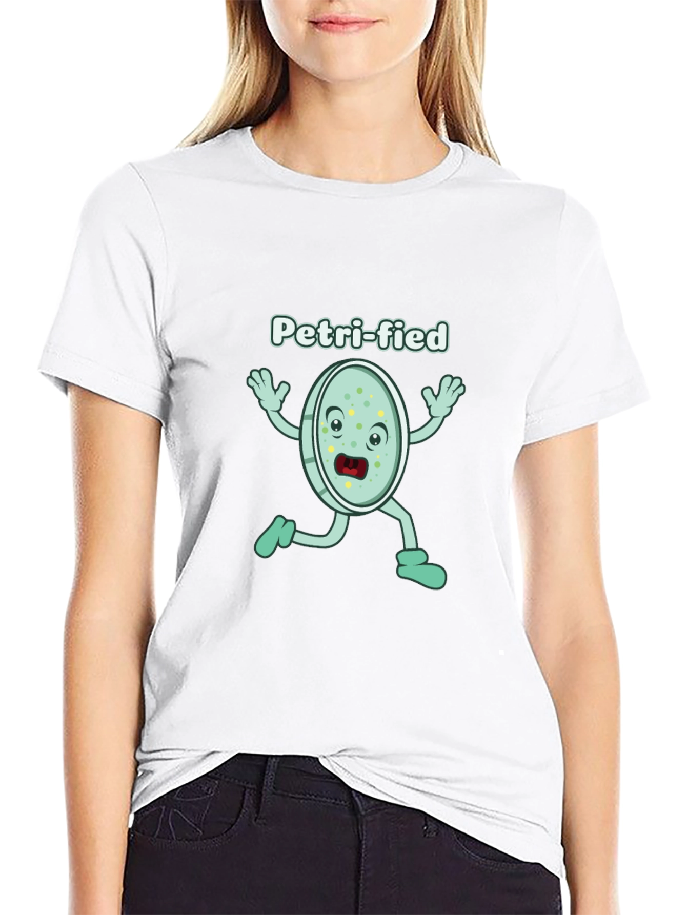 Petri-fied Funny Science T-Shirt - Biology Humor