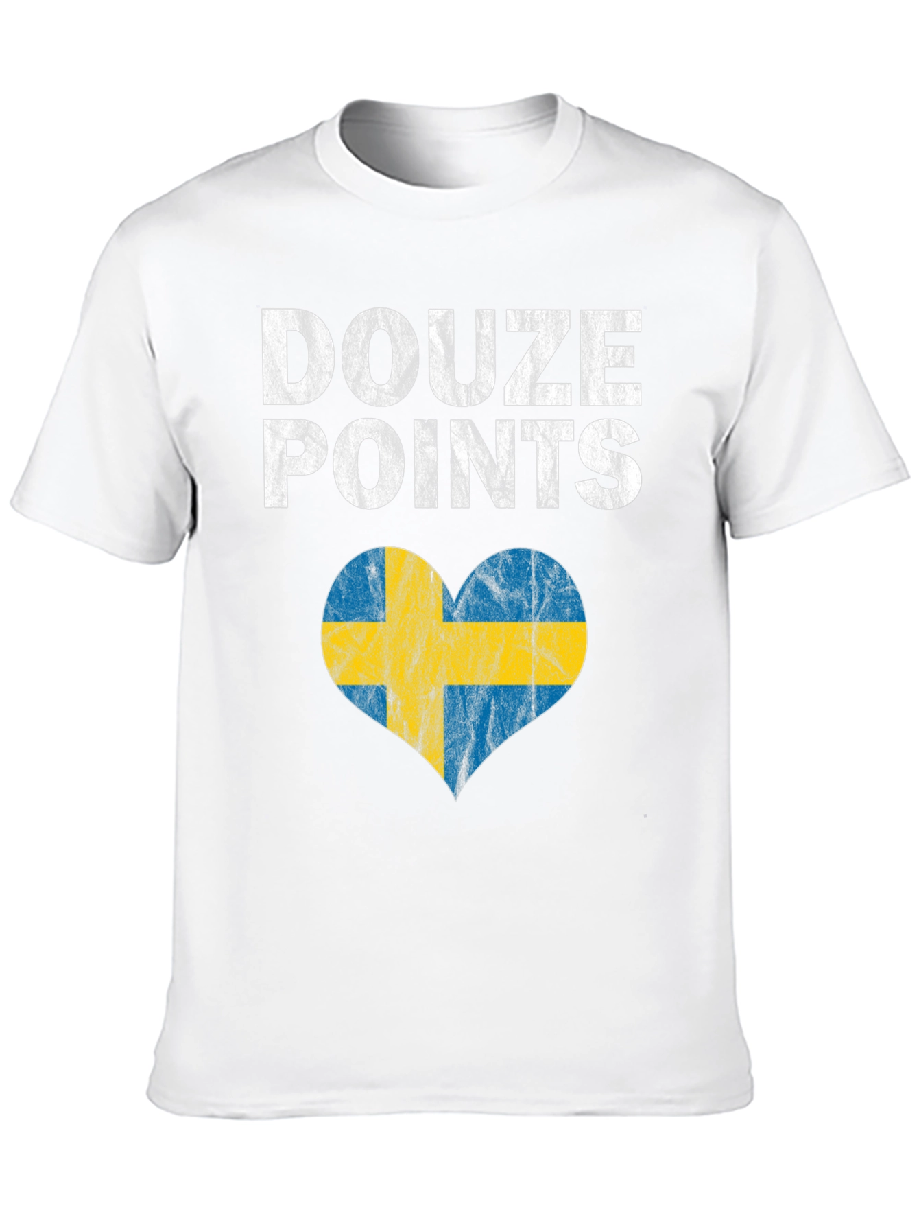 Douze Points Sweden Heart Flag T-Shirt