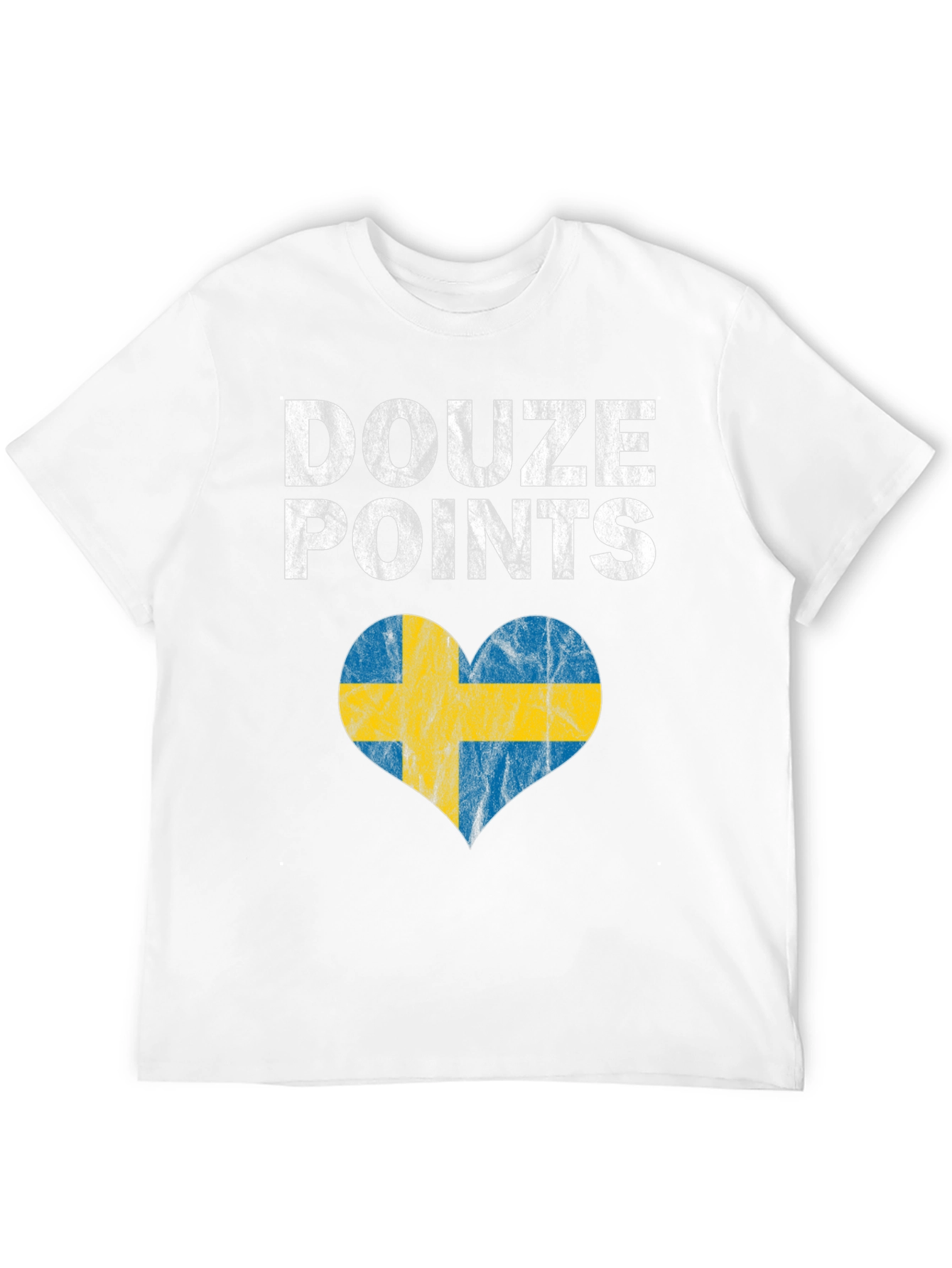 Douze Points Sweden Heart Flag T-Shirt
