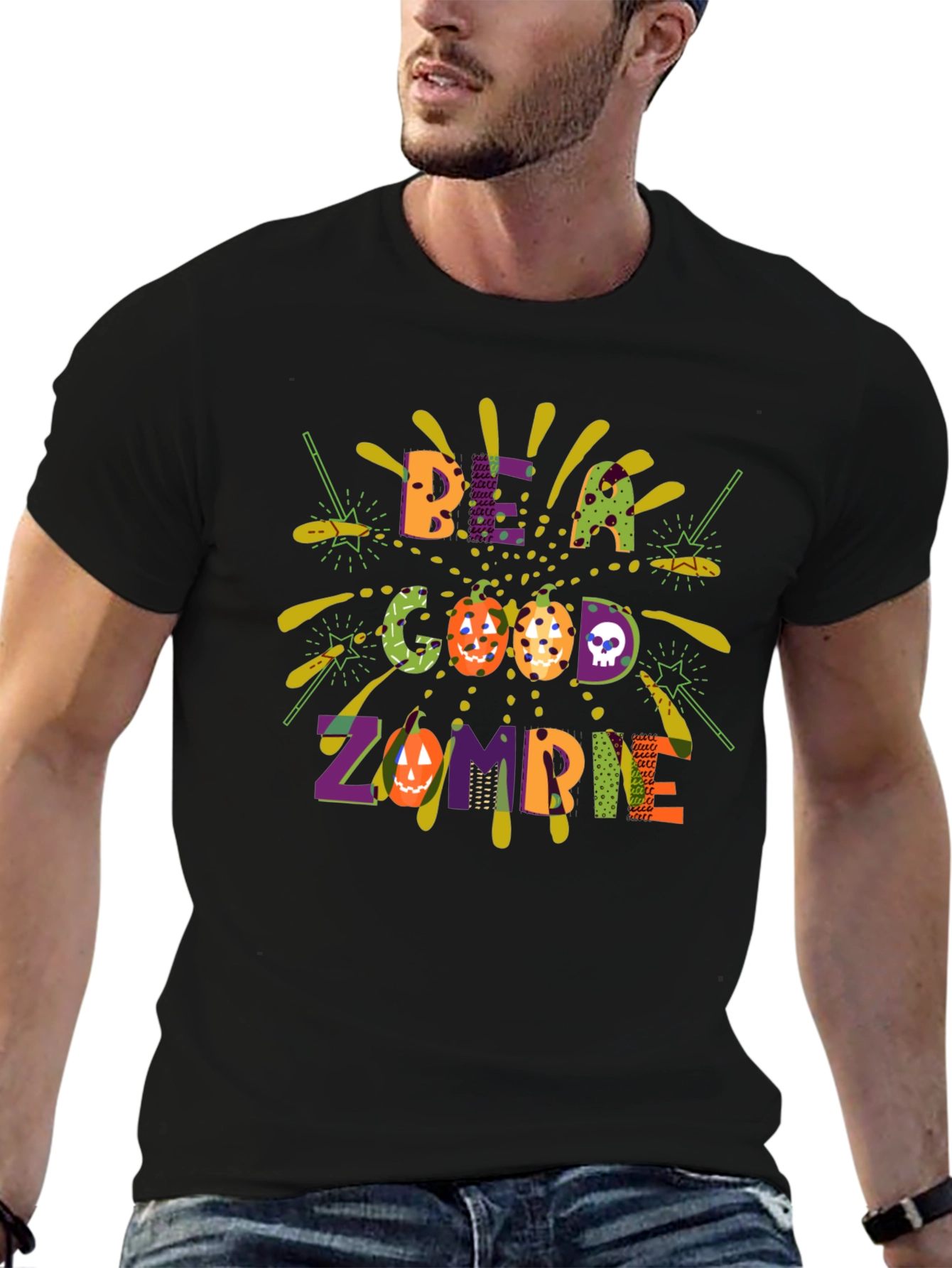Be A Good Zombie Black T-Shirt