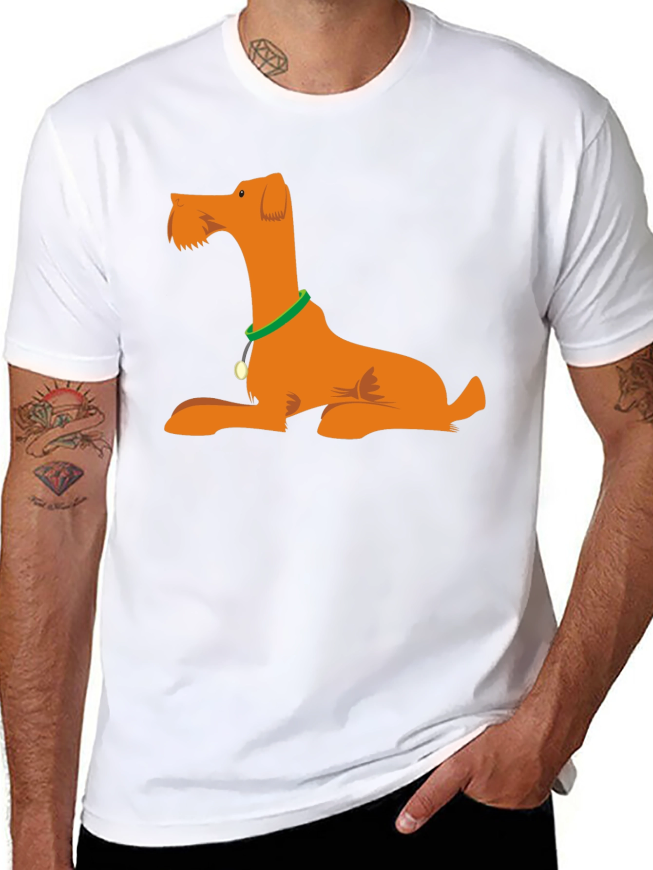 Dog Breed Graphic T-Shirt - Casual Black Tee