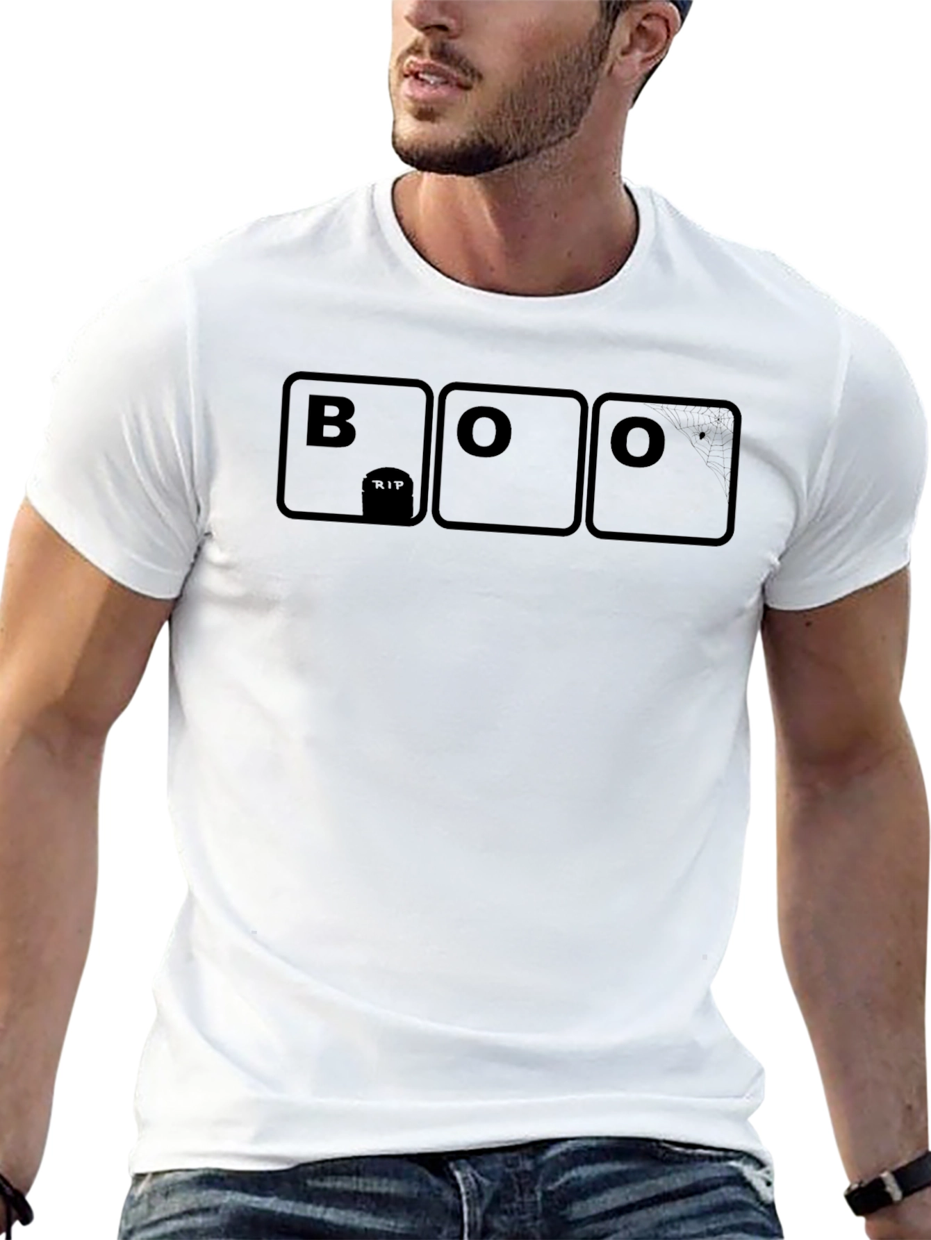 Halloween Boo RIP Graphic T-Shirt