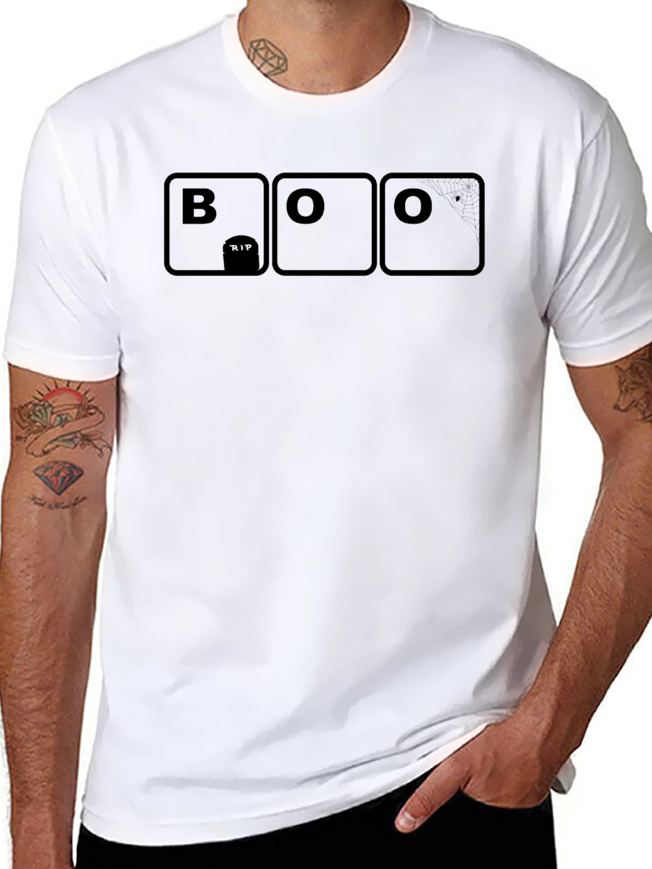 Halloween Boo RIP Graphic T-Shirt
