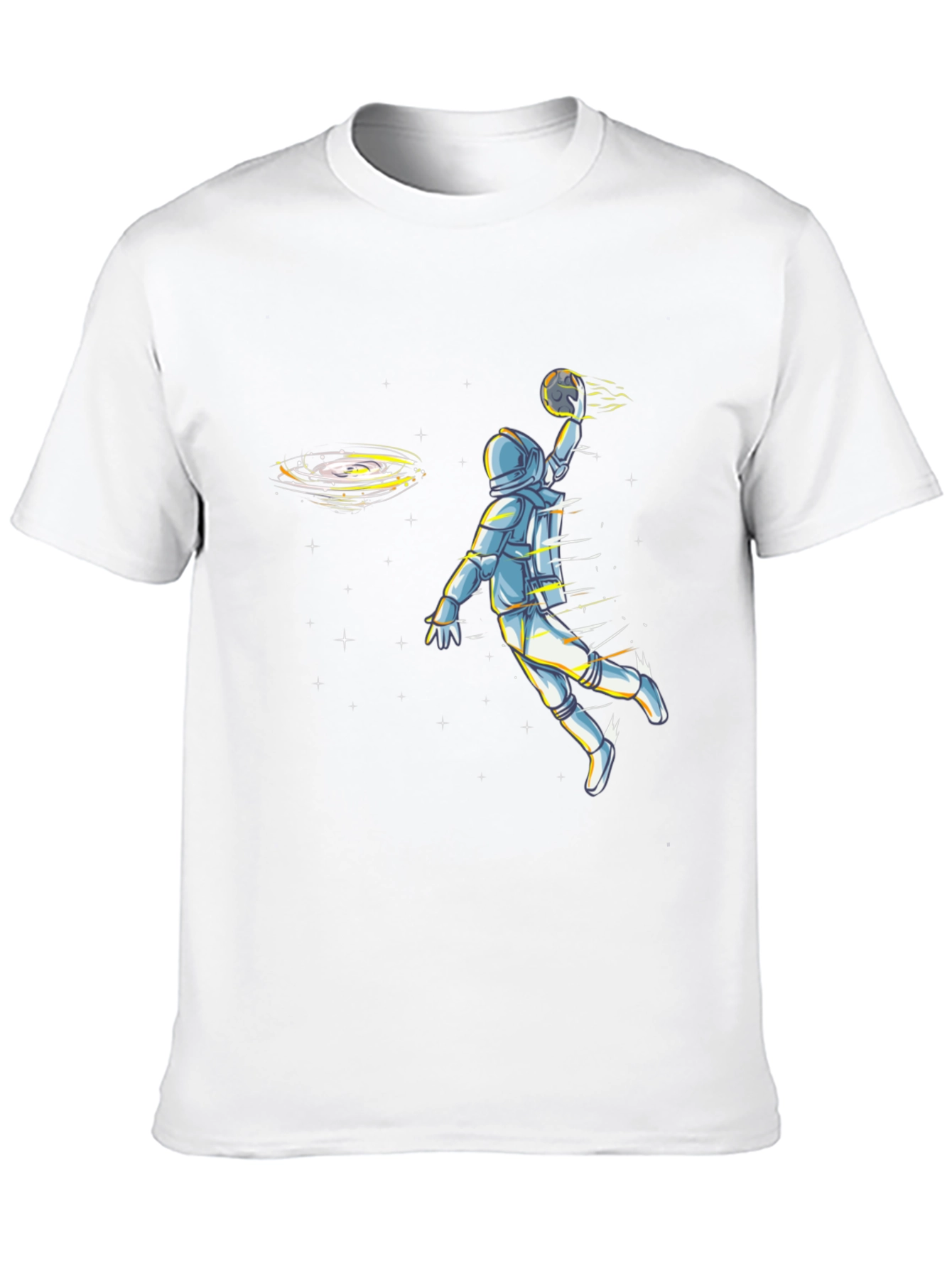 Astronaut Basketball Graphic Tee - Black