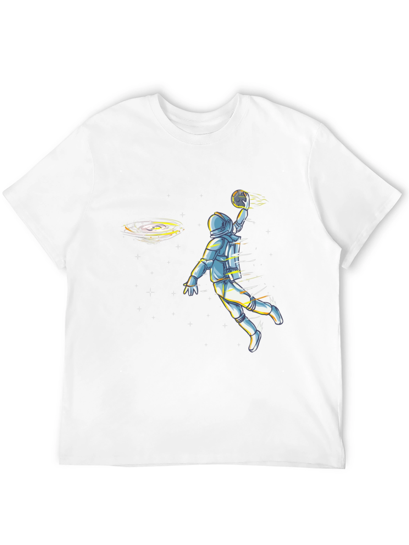 Astronaut Basketball Graphic Tee - Black